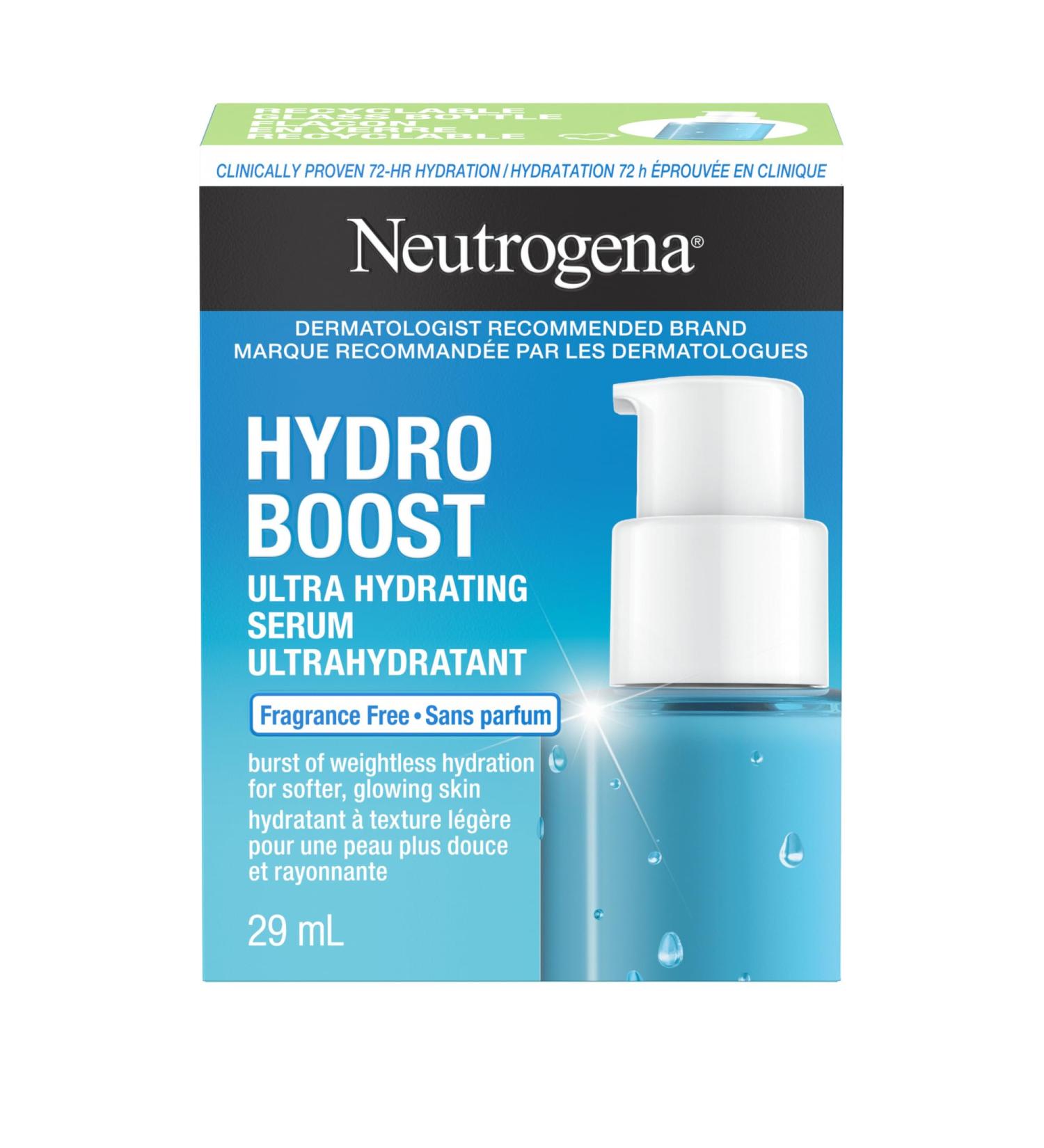 Neutrogena Hydro Boost Ultra Hydrating Serum Hyaluronic Acid Amino Acids Electrolytes Acne Dry & Sensitive Skin 29mL New - Buy Online on GoSupps.com