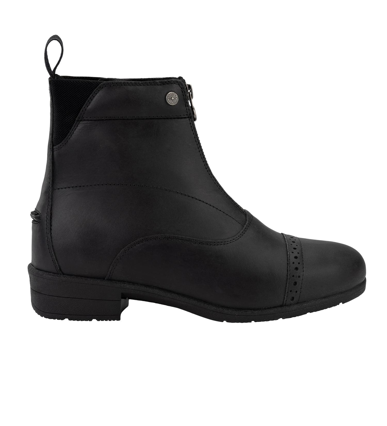 Suedwind Riding Boot Icelock FZ Eco - Front Zipper Robust Leather Teddy Fur Lining Gr. 37-43 Black - Maximum Grip & Great Fit - Buy Online on GoSupps.com