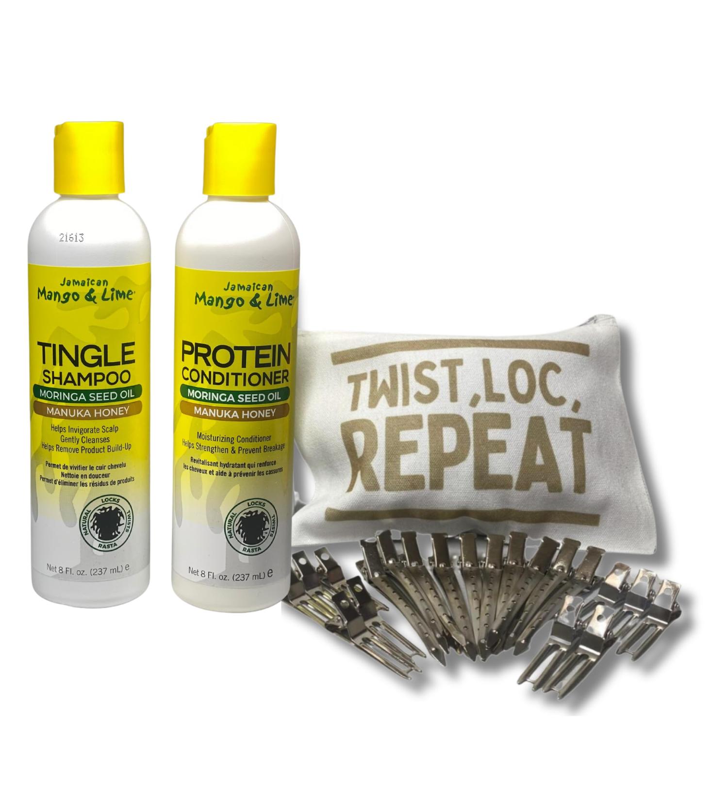 Dreadlock Shampoo & Conditioner Set Bundle:3 Items with Jamaican Mango & Lime Hydrating 8oz Set with UniBeauties Retwist Kit Loc Accessories | Dreadlock & Natural Hair Care for Men & Women - Buy Online on GoSupps.com