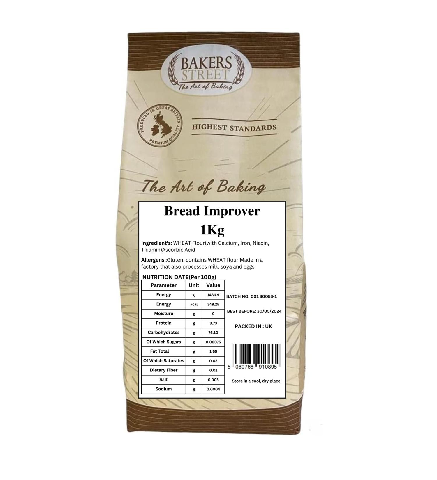 General Purpose Bread Improver 3X1kg (3Kg) | Dough Conditioner Enhancer | For Bread and Cake Making - Buy Online on GoSupps.com