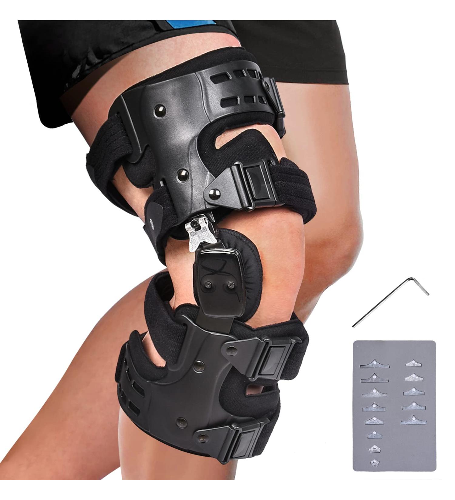 OneBrace OA Unloader Knee Brace - Adjustable ROM Hinged Stabilizing Brace for Osteoarthritis Pain Relief in Right Knee - Buy Online on GoSupps.com