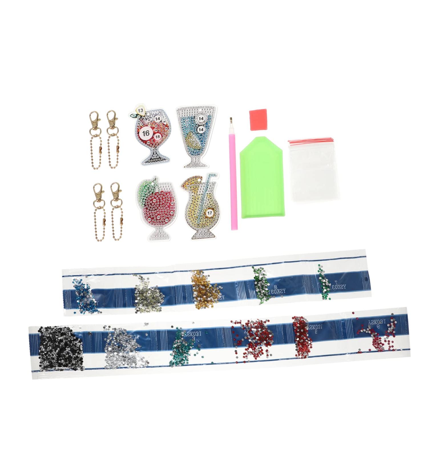 TEHAUX 8 Pcs Key Kids Juices Juice Bottles for Kids Resin Keychain Milk Manual Fruit 5d - Buy Online on GoSupps.com