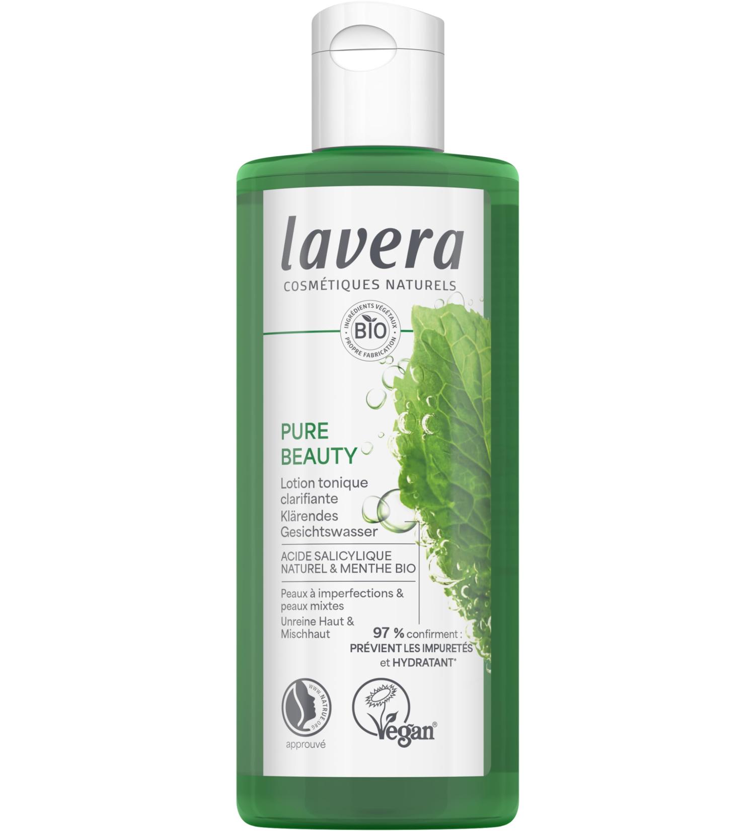 lavera Pure Beauty Lotion tonique clarifiante - limine en profondeur les r sidus de s bum les cellules mortes et les impuret s - Rafra chit et hydrate la peau - vegan - 200 ml Successeur - Buy Online on GoSupps.com