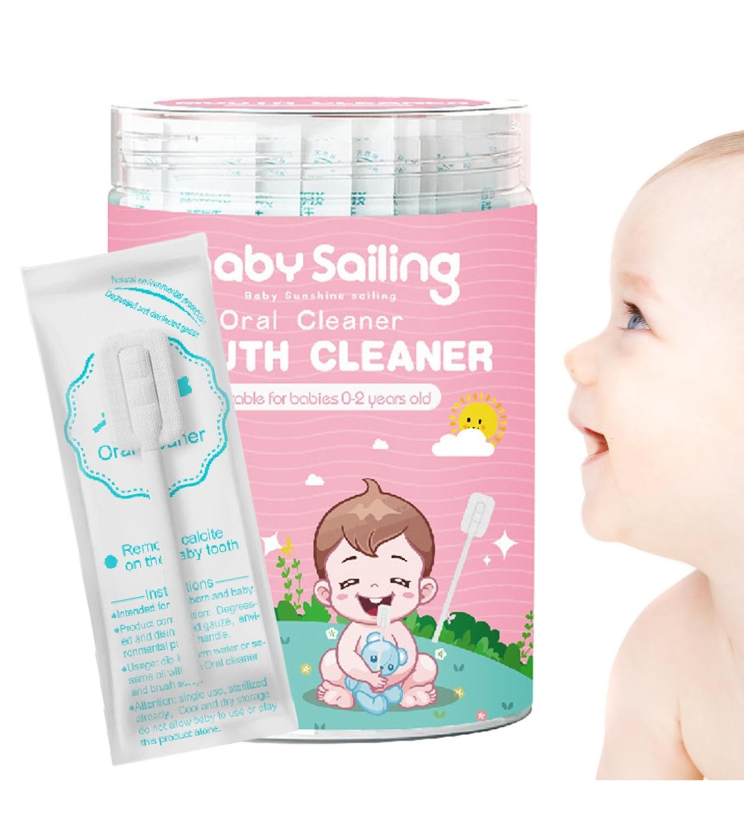 Baby Mouth Cleaner & Tongue Cleaner - Newborn Oral Care Supplies | 1 Pack Gauze Toothbrush - Buy Online on GoSupps.com