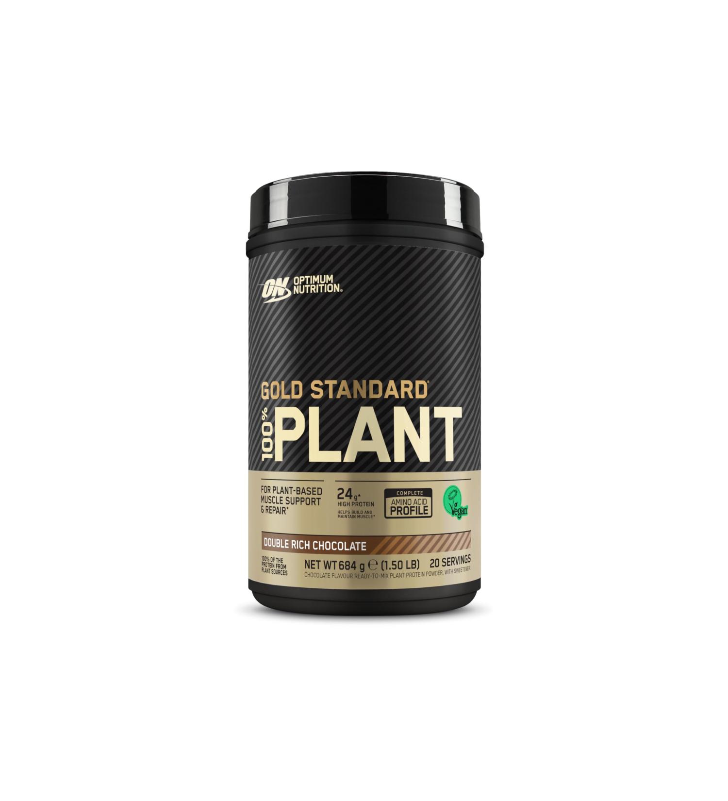  Optimum Nutrition Optimum Nutrition Gold Standard 100% Plant Protein Rich Double Chocolate Flavor 684g 20 Servings - Buy Online on GoSupps.com