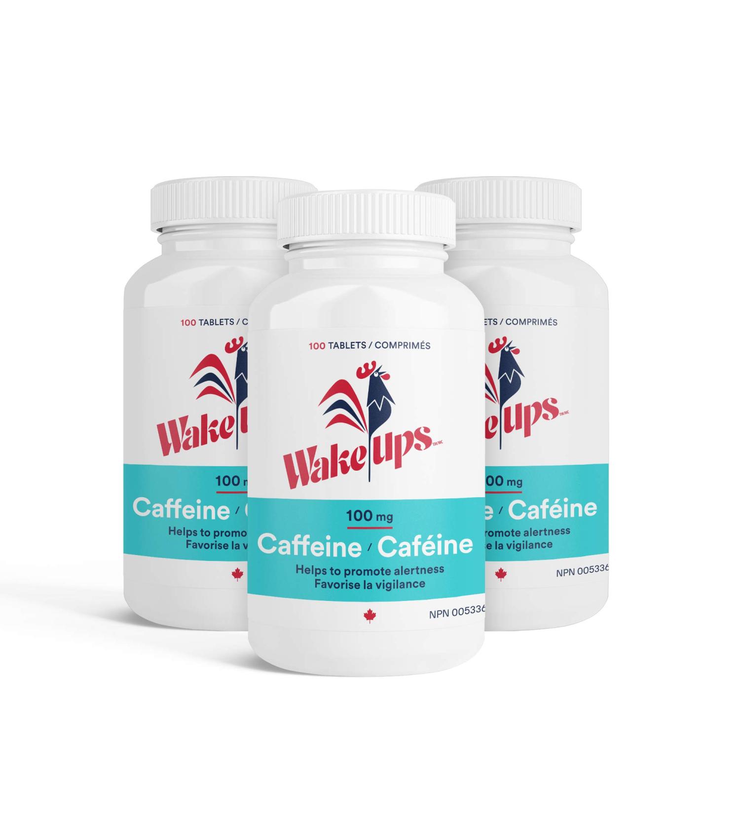 Wake-Ups 100mg Caffeine Tablets (Pack of 3) - Buy Online on GoSupps.com