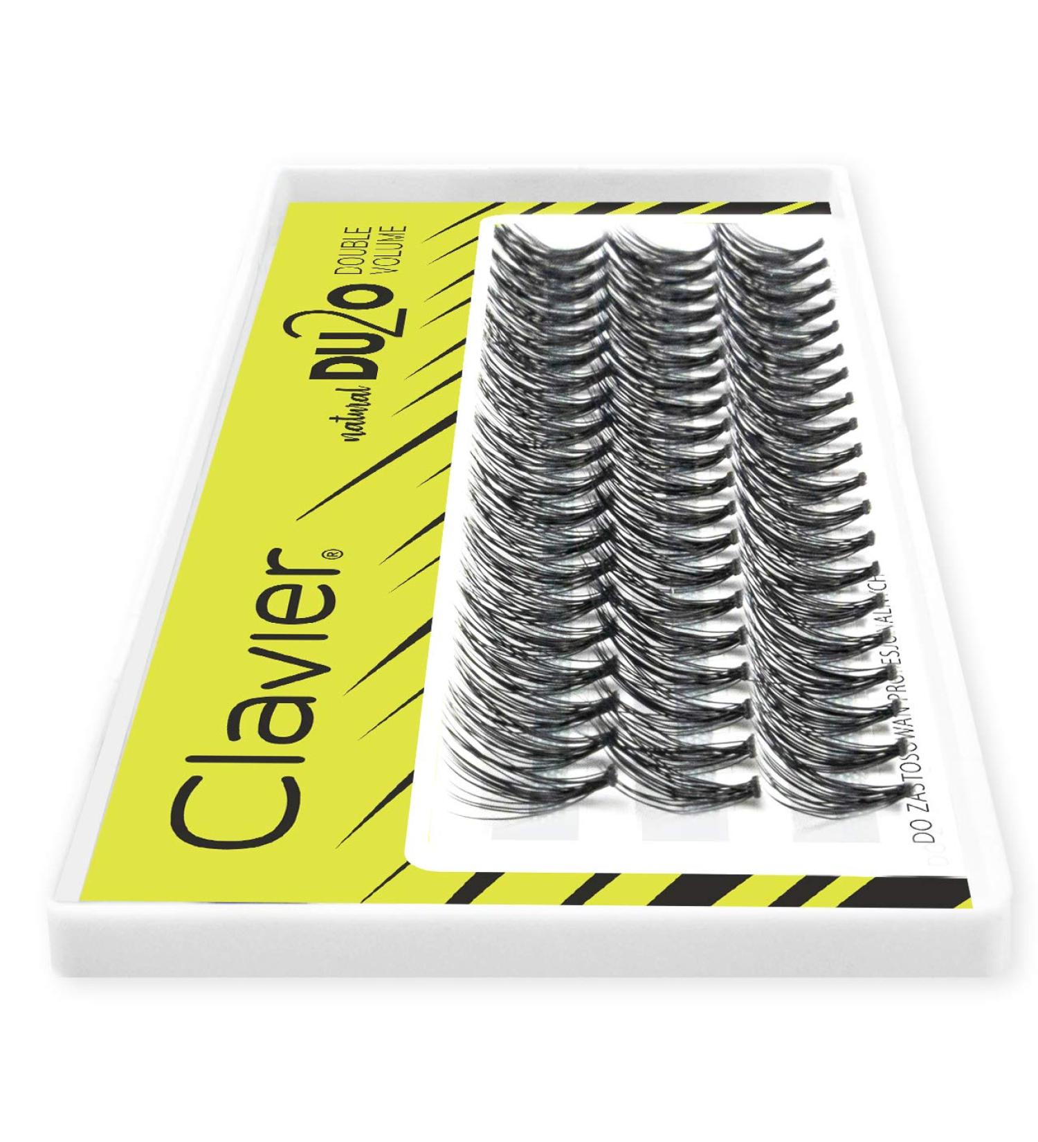 Clavier Artificial Eyelashes Tufts DU2O - Double Volume | Ultra Volume Eyelashes in Various Lengths (8-14mm) | Perfect 13mm Look - Buy Online on GoSupps.com