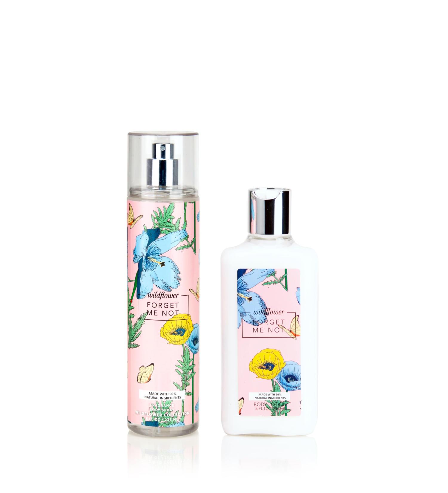 Wildflower Collection Body Mist and Lotion Set (Forget Me Not) - Buy Online on GoSupps.com