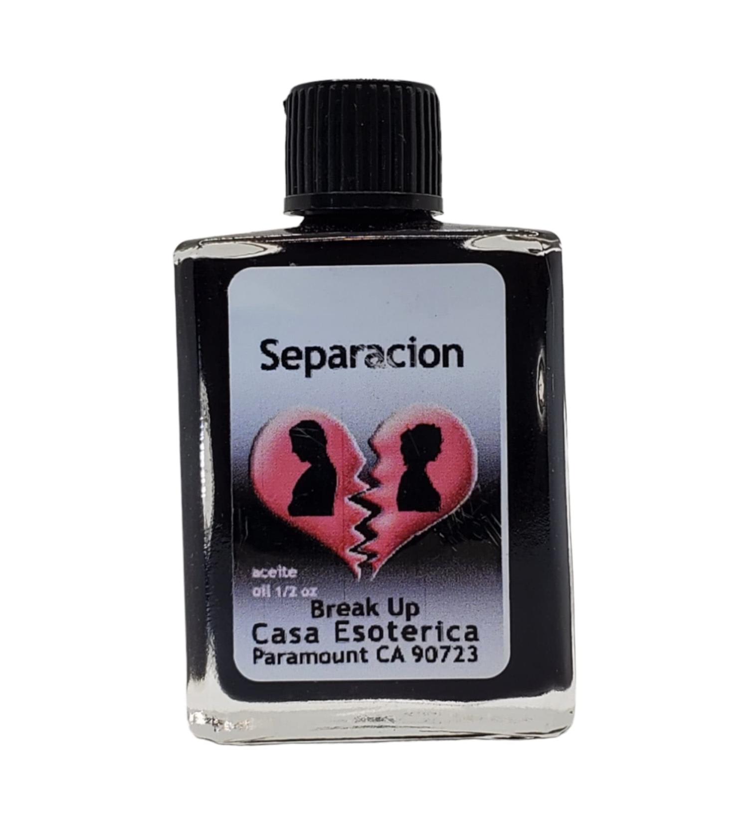 Break Up Oil (Separacion Aceite) Spiritual Anointing Oil by CASA ESOTERICA MAGICK SPACE- Relationship Spell - for Ending Unwanted Connections & Ties-0.5 FL OZ (1 Pack) - Buy Online on GoSupps.com
