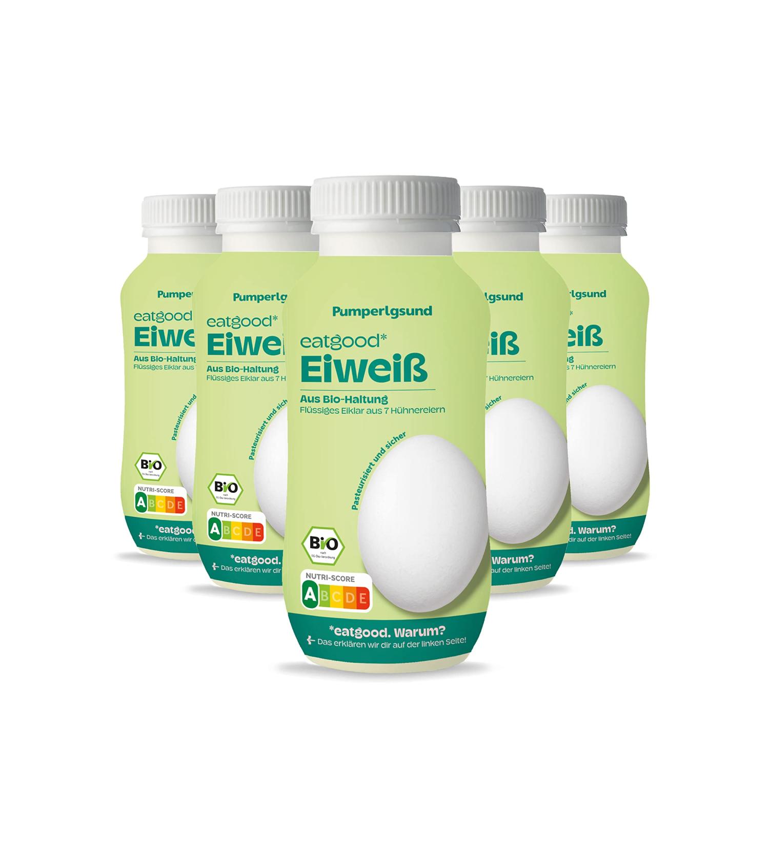 Buy Pumperlgsund Organic Liquid Egg Whites - High-Quality Chicken Egg White (6 x 220 ml) - International Shipping Available - Buy Online on GoSupps.com
