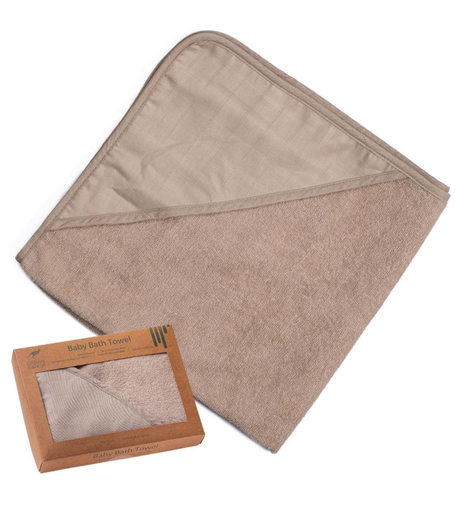 Urban Kanga Hooded Baby Towel | Double-Sided 100% Cotton Muslin | Oeko-Tex Certified | International Shipping - Buy Online on GoSupps.com
