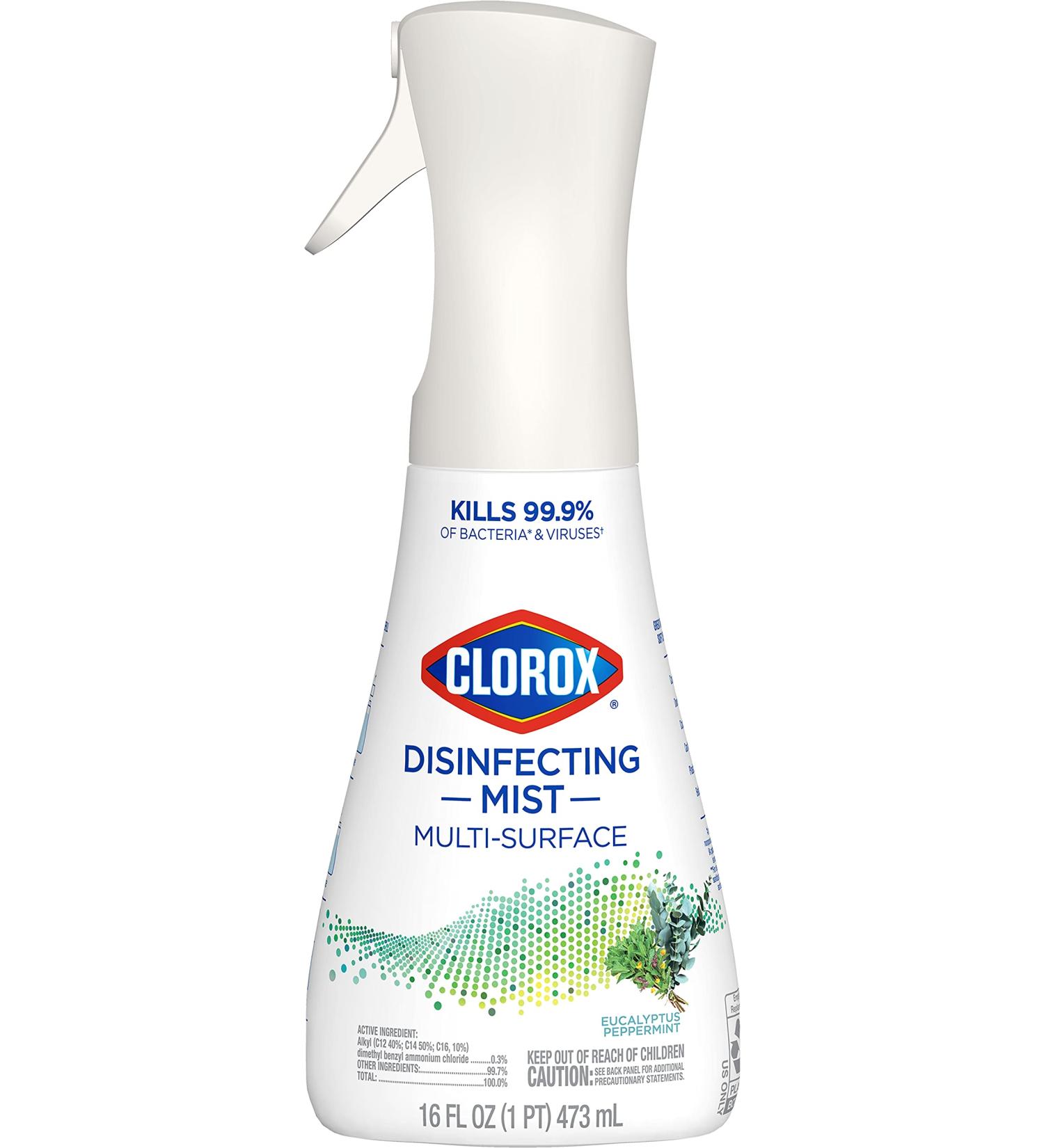 Clorox Eucalyptus Peppermint Disinfecting Mist 16oz - Multi-Surface Cleaner - Buy Online on GoSupps.com