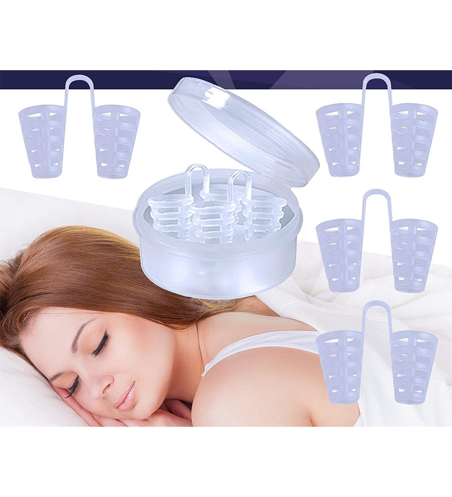 Set of 4 Anti Snoring Nose Plugs - Snore Stopper Nasal Vents for Improved Breathing and Sleep Quality - Buy Online on GoSupps.com