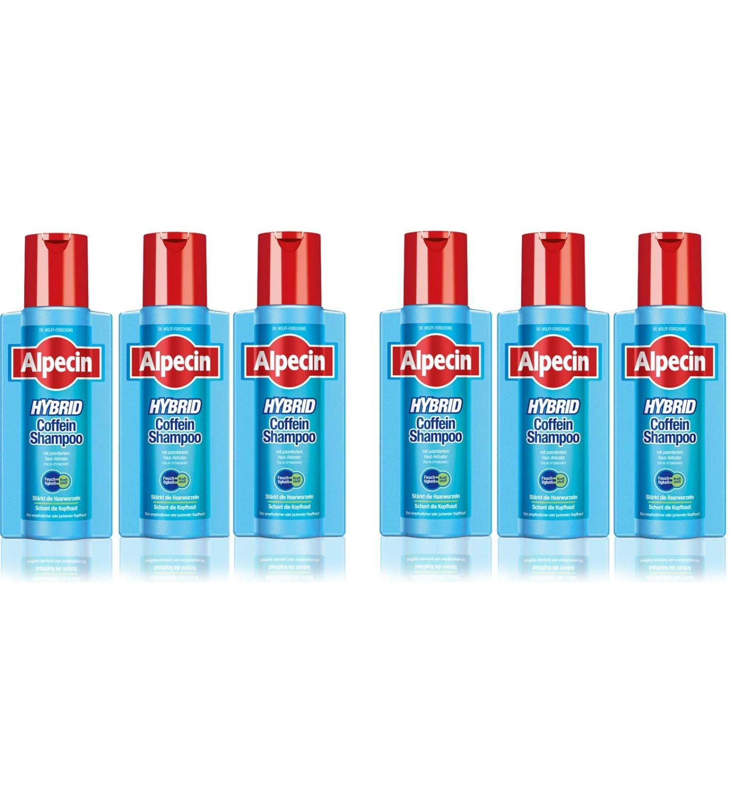 Dr AS Kurt Wolff Alpecin Hybrid Caffeine Shampoo 6 x 250 ml
