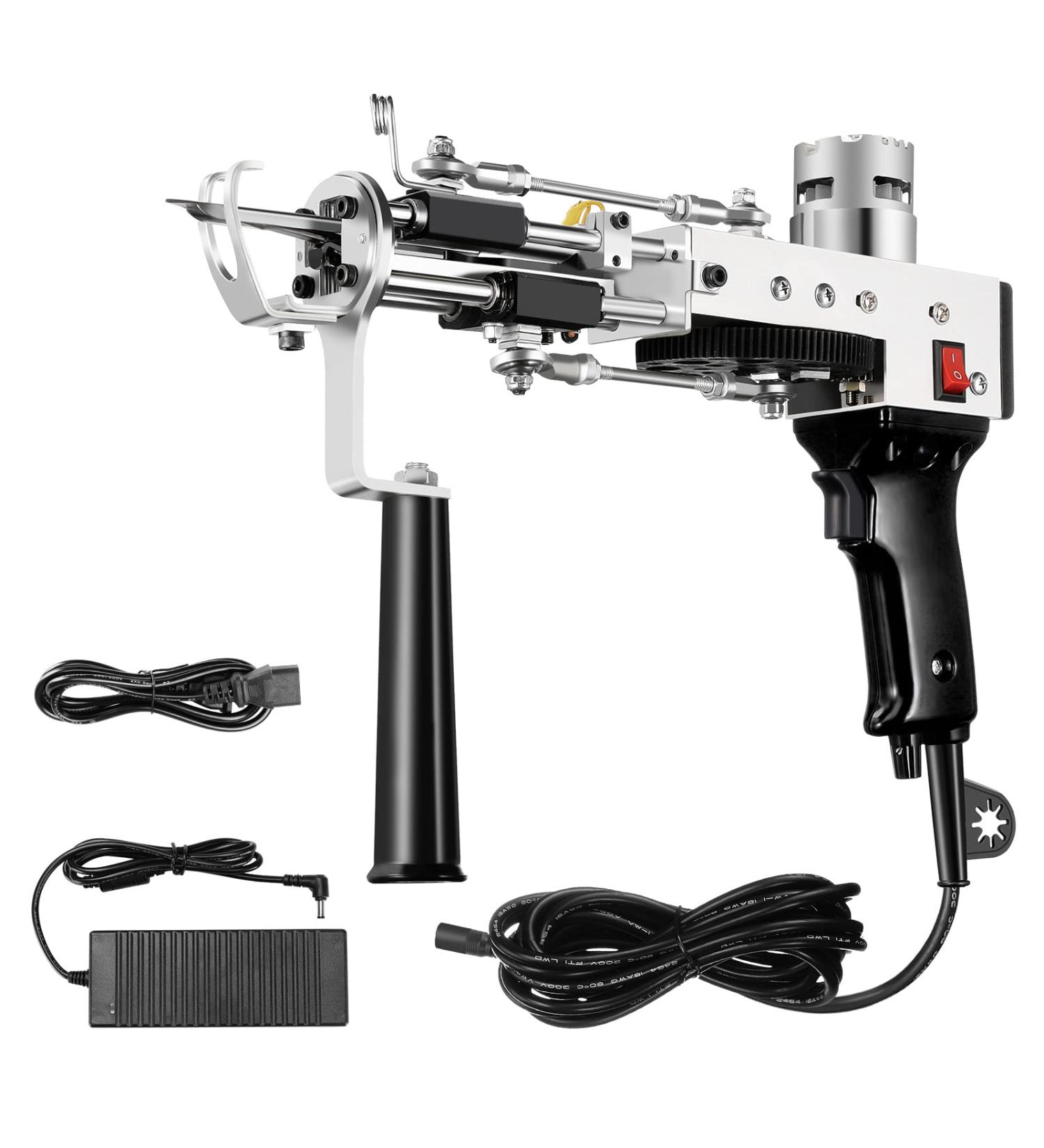 Tufting Gun  Carpet Weaving Machine  2 in 1 Cut and Loop Pile Electric Tufting Gun  5-45 Stitches/s High Speed Rug Gun  4-19mm Adjustable Pile Height  Hand Tufting Gun for Handmade DIY Black - Buy Online on GoSupps.com