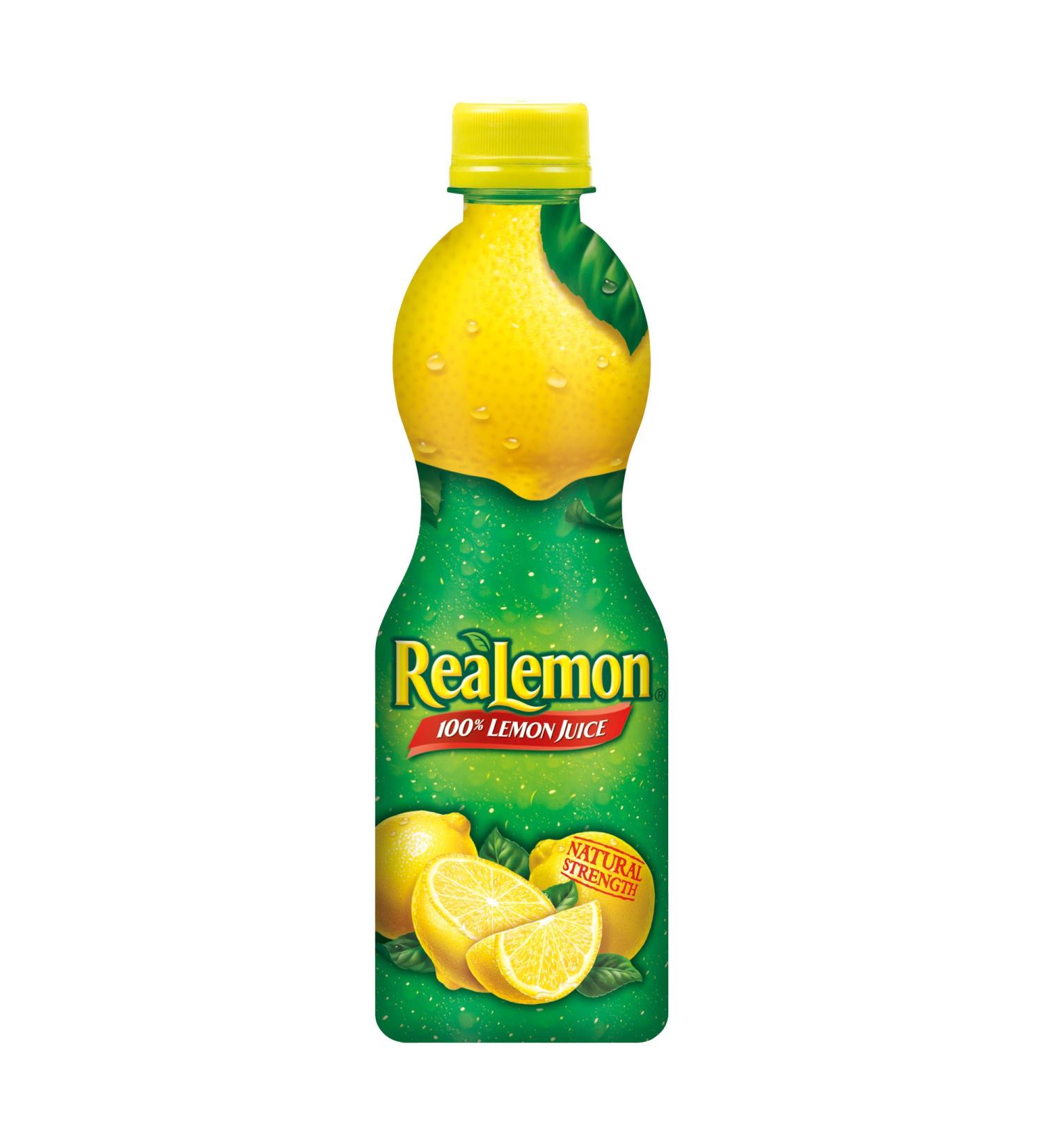 ReaLemon 100% Lemon Juice, 8 Fluid Ounce Bottle.