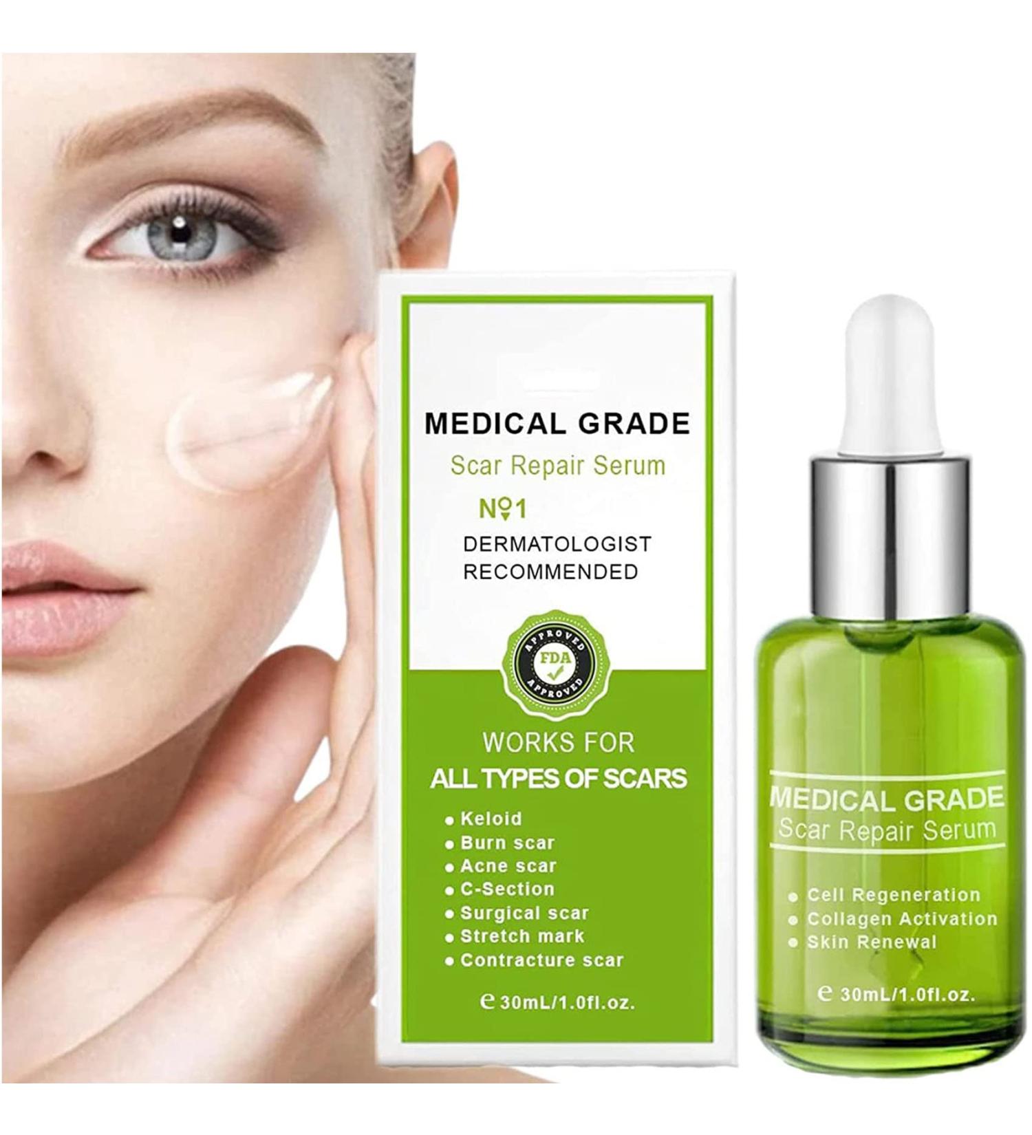 Goopgen Advanced Scar Repair Serum - Nature Scar Treatment for Acne, Surgical Scars, and Stretch Marks (1pcs) - Buy Online on GoSupps.com