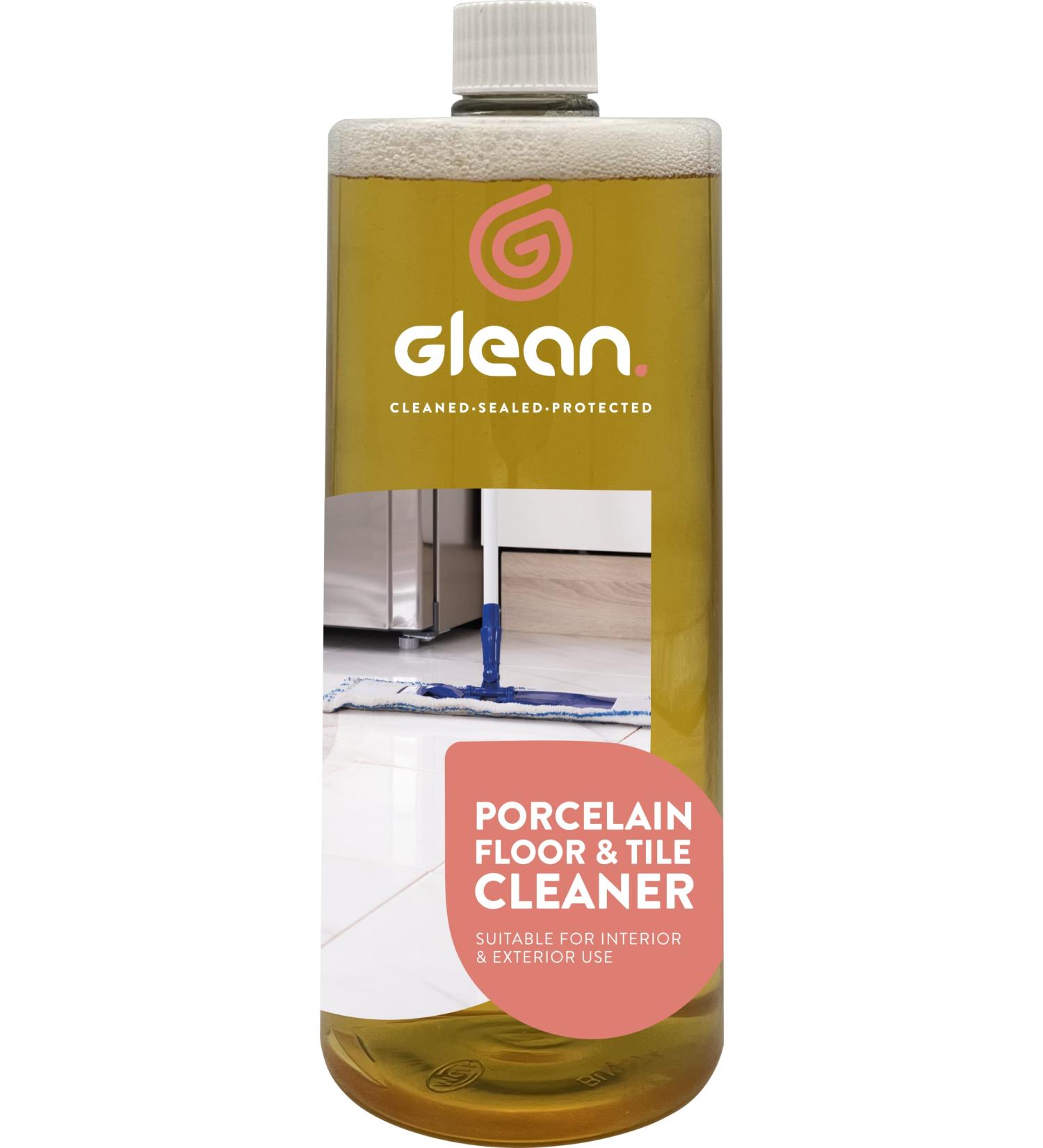 GLEAN Porcelain Floor & Tile Cleaner | PH Neutral | Easy Care No Rinse Cleaner For Porcelain & Ceramic Surfaces | Polished & Unpolished Surfaces | Interior & Exterior Uses | 1 Litre 1.00 l (Pack of 1)