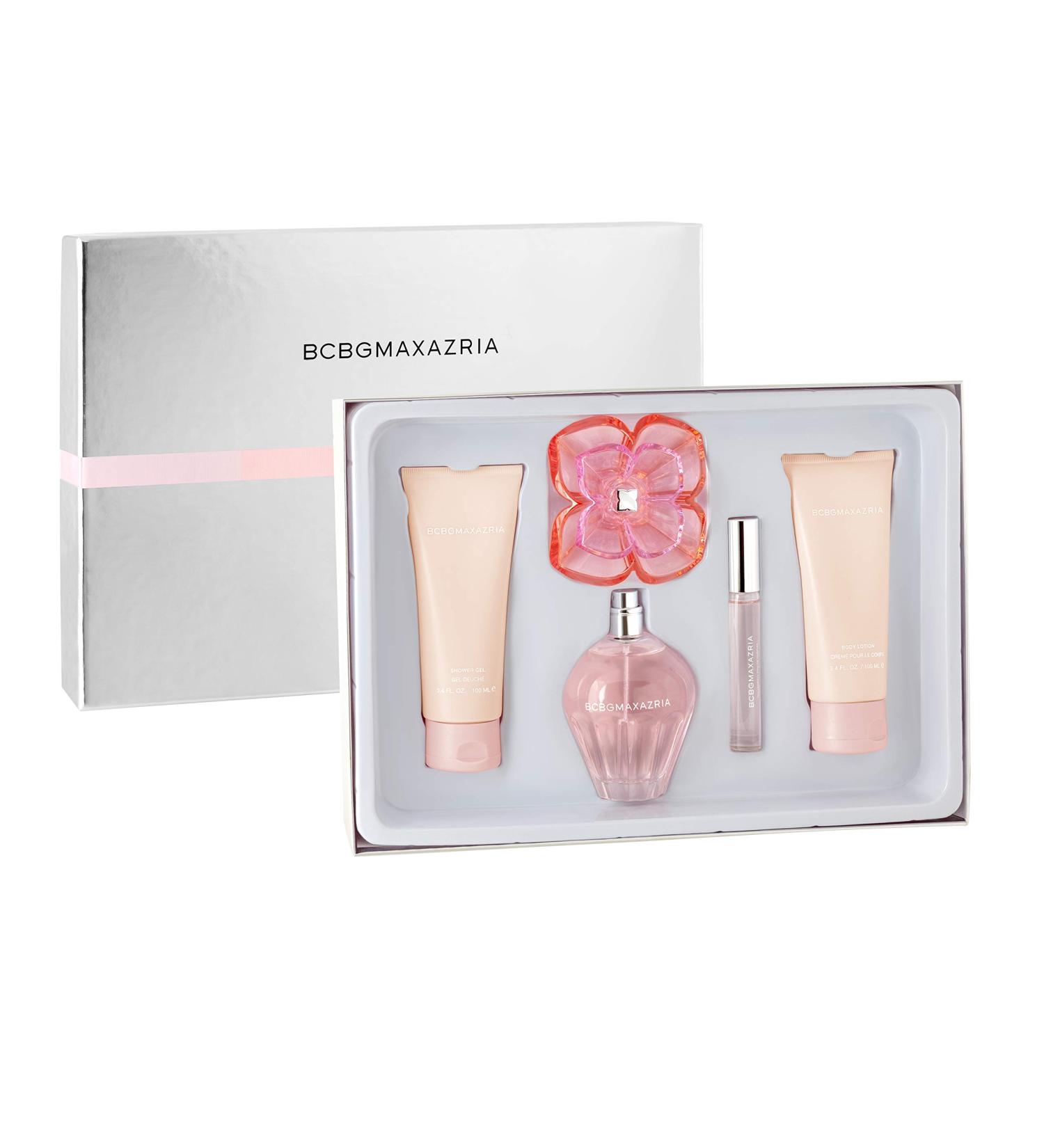 BCBGMAXAZRIA - Classic 4 Piece Fragrance Giftset for Women - (3.4oz/100ml EDP Perfume + 3.4oz/100ml Body Lotion + 3.4oz/100ml Shower Gel + 10ml EDP Rollerball) Floral 3.4 Fl Oz (Pack of 1) - Buy Online on GoSupps.com