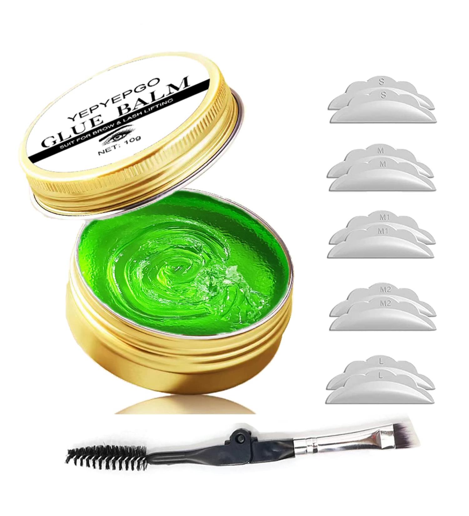 2023 Lash Lift Glue Balm 2 in 1 Adhesive for Eyelash & Brow Lamination - 0.35oz Professional Grade Salon Apple Scented Green-Apple - Buy Online on GoSupps.com