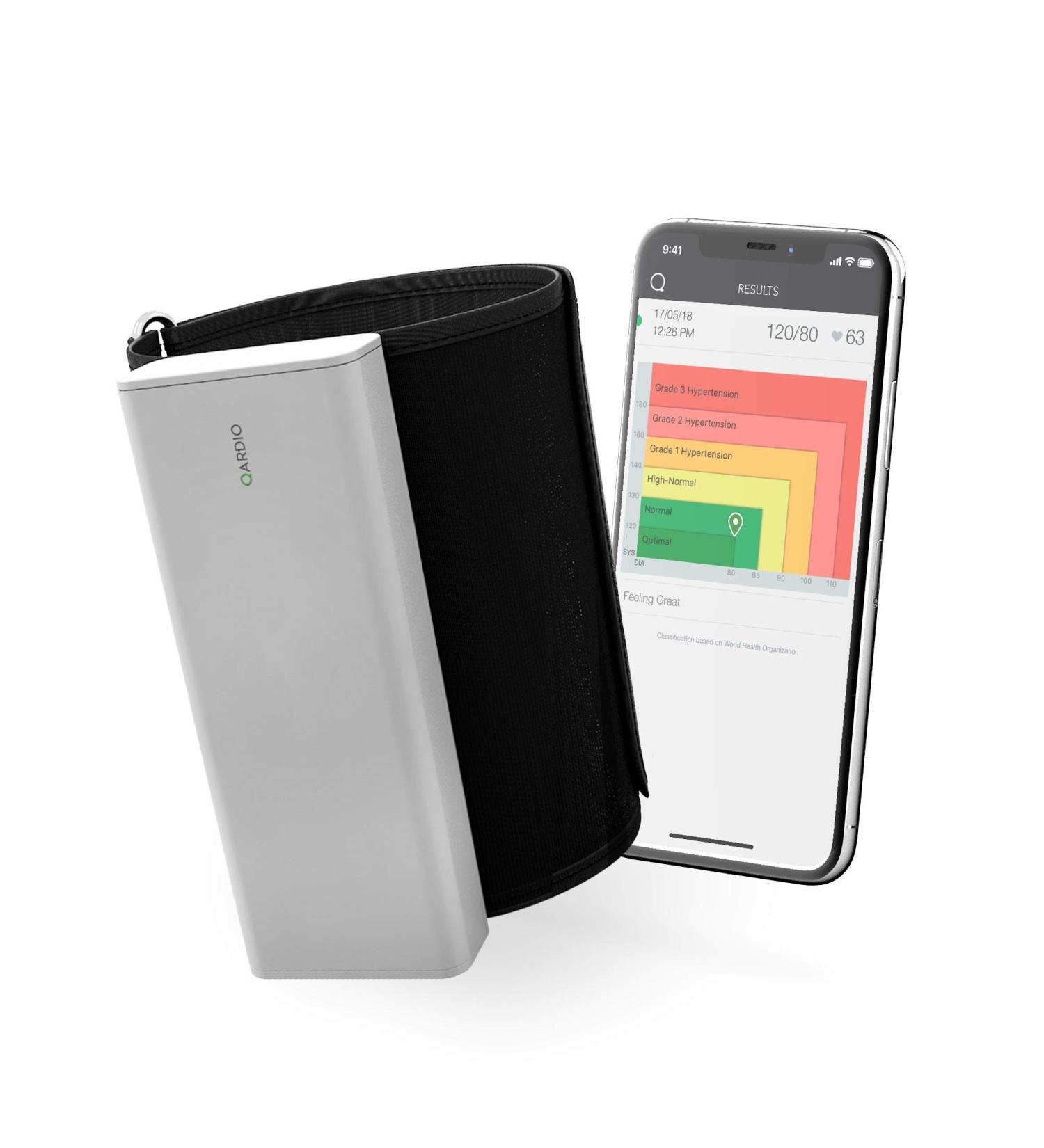 QardioArm Wireless Blood Pressure Monitor - Easy-to-Use Smart Upper Arm Cuff with Bluetooth. App-Enabled for iOS/Android/Apple Watch. FSA/HSA Eligible - Buy Online on GoSupps.com