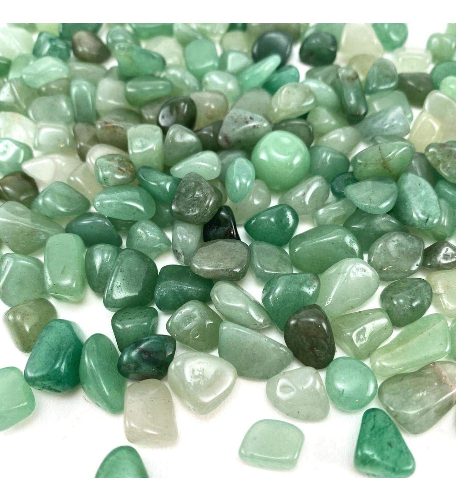 1lb Green Aventurine Tumbled Chips - Small Irregular Shape Gemstones for Healing - 1 Pound - Buy Online on GoSupps.com
