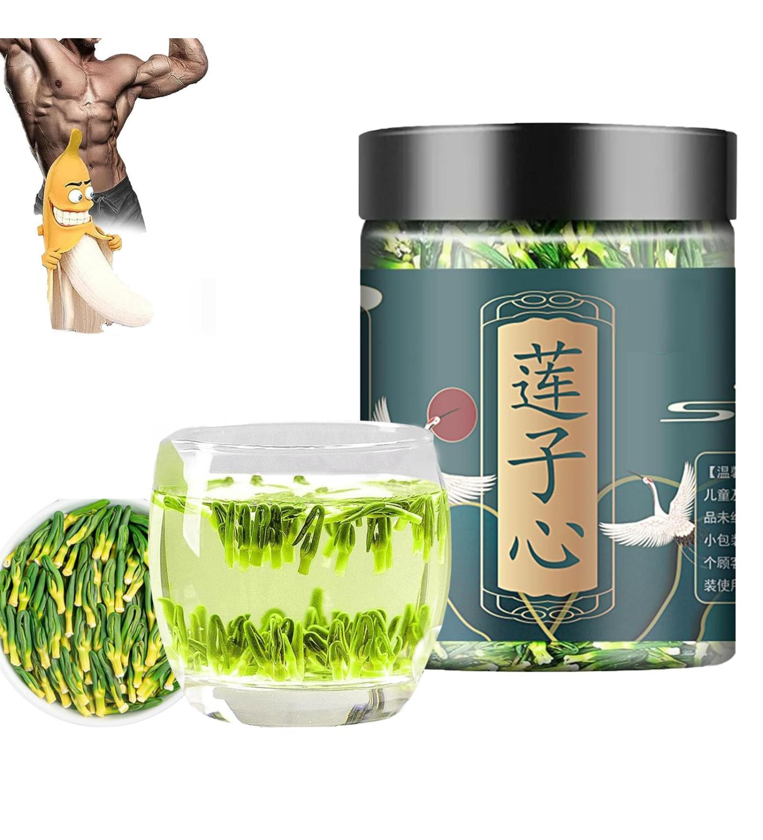 Lotus Seed Core Tea for Men Liver and Kidney Care Tea Men's Essentials Pure Chinese Herbal Tea Dried Lotus Plumule Lotus Embryo Tea (125g 1 PCS) 125g 1 PCS - Buy Online on GoSupps.com