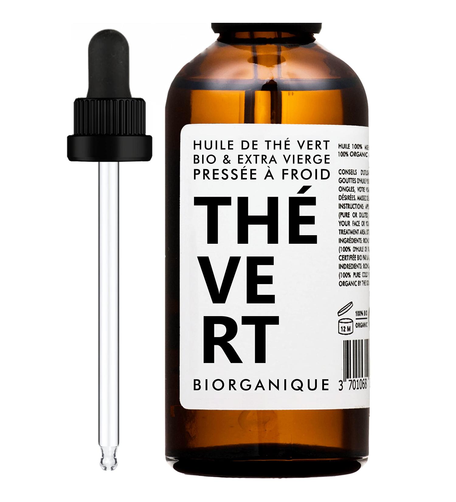 Organic Green Tea Oil (Camelia) - 100% Pure Natural Cold Pressed & Organic - 50ml - Anti-Aging Care Skin Scars and Stretch Marks. - Buy Online on GoSupps.com