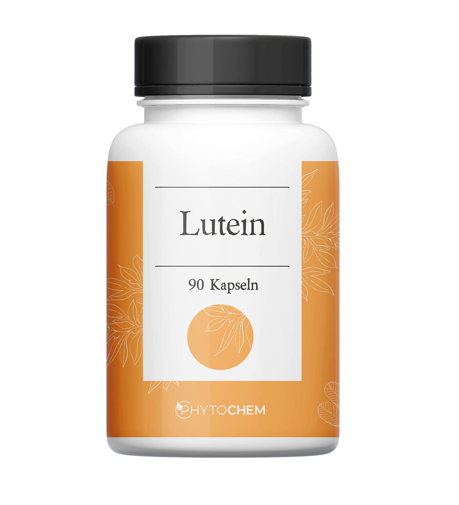 Buy Phytochem Lutein 90 Capsules - High Dose Vegan Carotenoid 50mg Daily Additive-Free 45 Days Supply - International Shipping - Buy Online on GoSupps.com