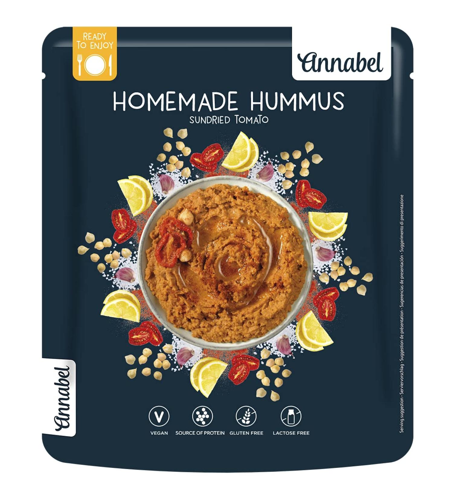 Buy Annabel Home-Made Sundried Tomato Hummus 250g (7-Pack) - Delicious International Shipping - Buy Online on GoSupps.com