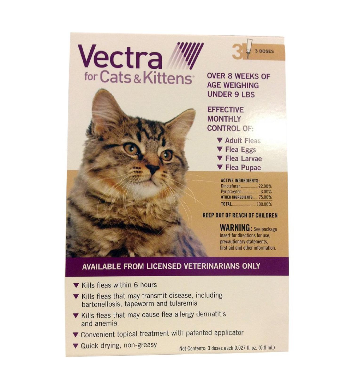 Vectra for Cats & Kittens Under 9 Lbs 3 Dose by Unknown