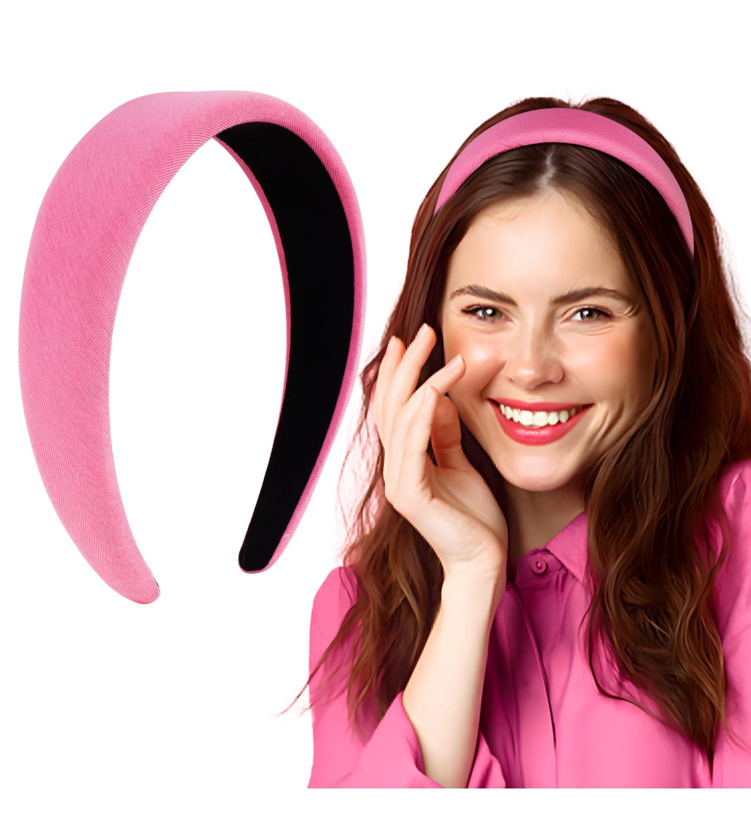BOFUNX Pink Headband - Stylish Wide Hairband & Hair Accessories for Women & Girls - International Shipping Available - Buy Online on GoSupps.com
