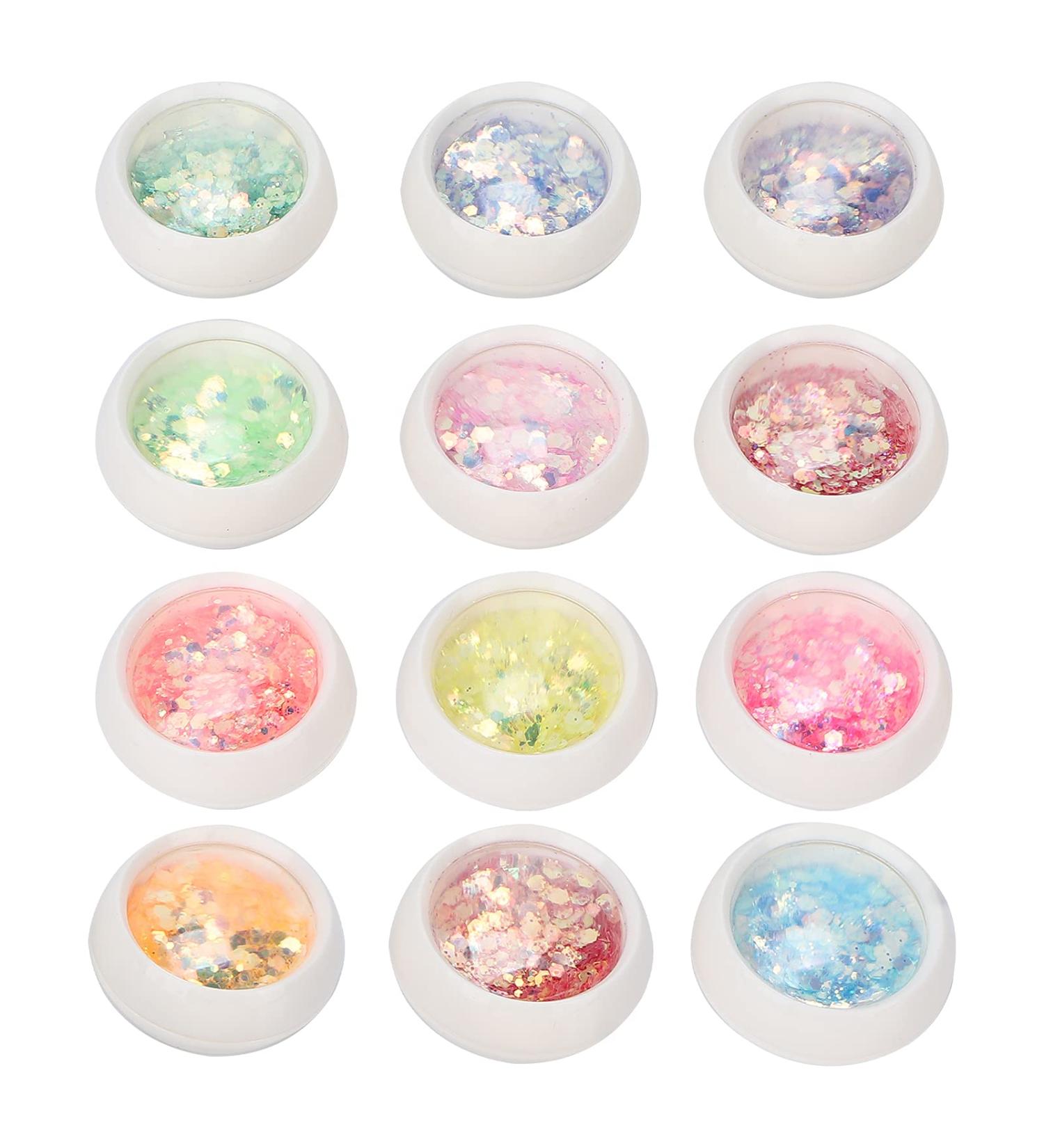 Nail Flakes Nail Accessories 12 Boxes Nail Glitter Nail Glitter Sequins for Nail for Salon Use for Home Use - Buy Online on GoSupps.com