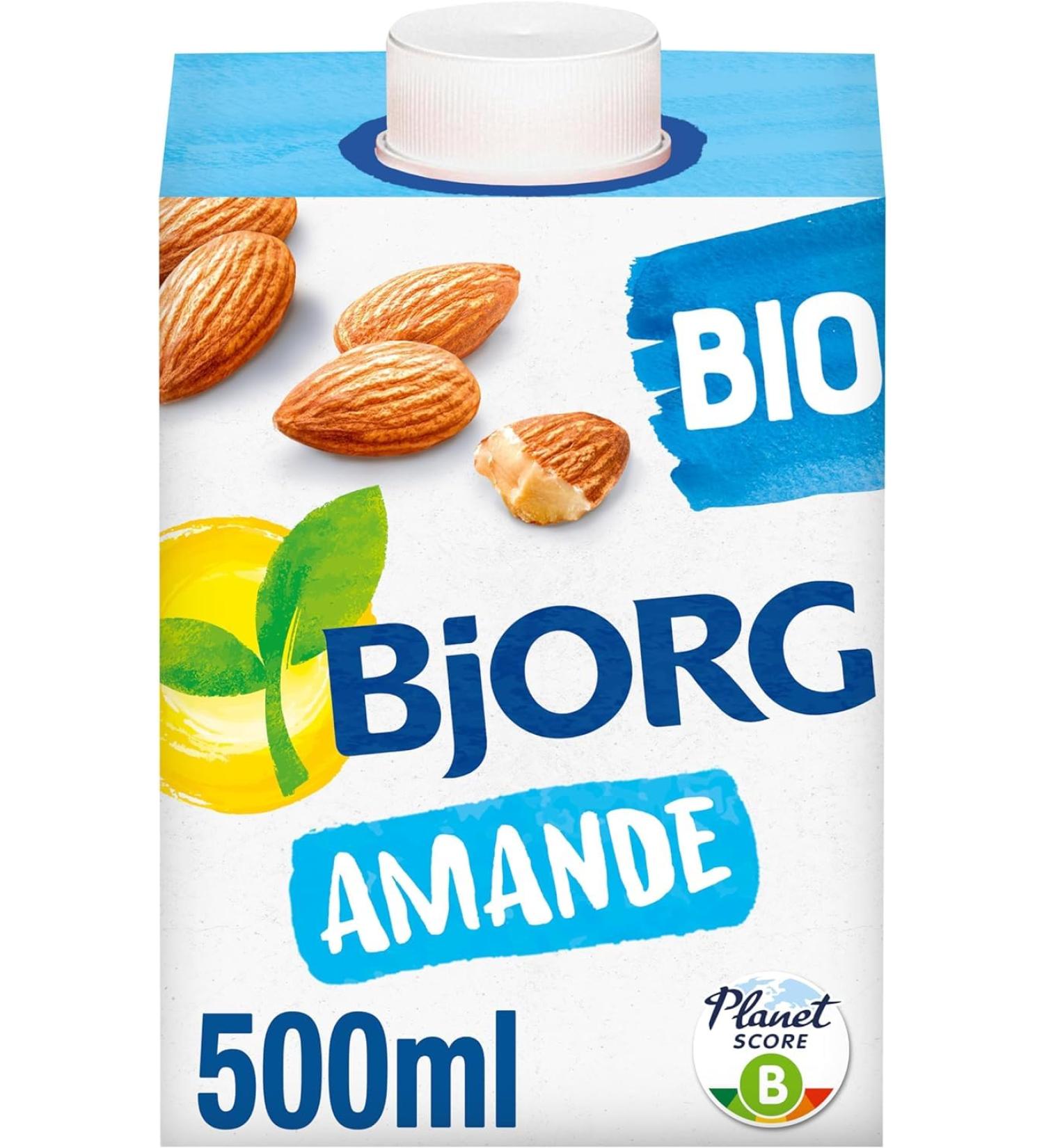 BJORG - Almond Milk - Organic Vegetable Drink - Low In Saturated Fats - 50 cl - Buy Online on GoSupps.com