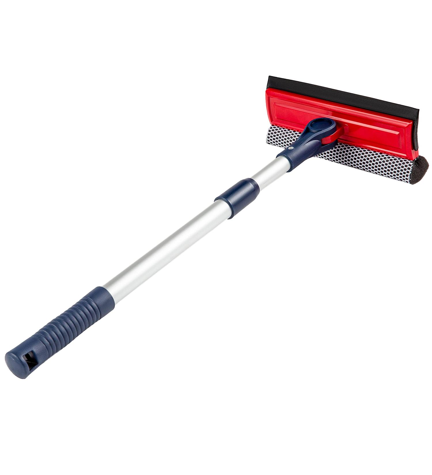 DSV Professional Window Squeegee | 2-in-1 Cleaner with Telescopic Pole | Sponge & Rubber Strip | Adjustable for Multiple Angles - Buy Online on GoSupps.com