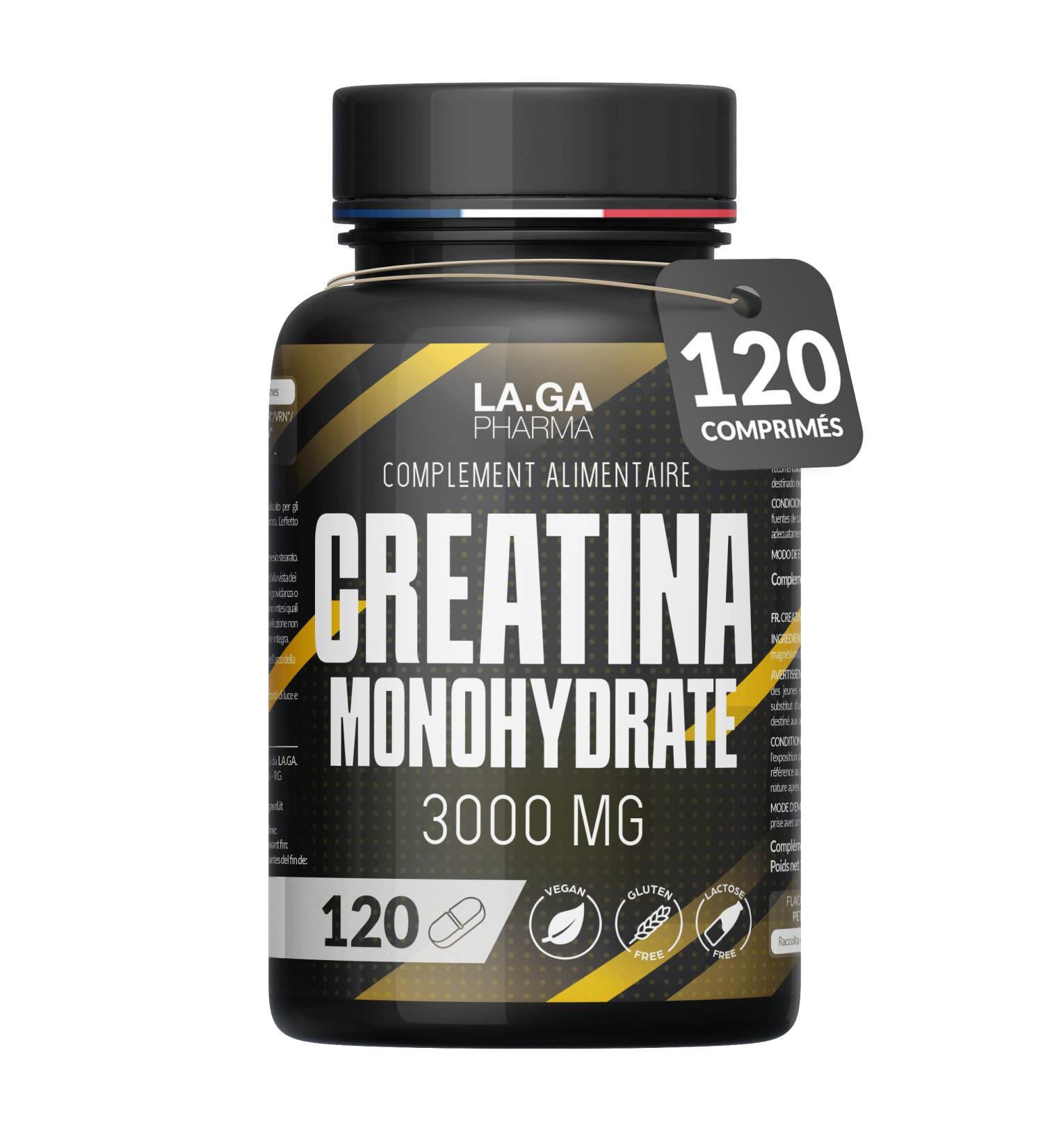 Creatine Monohydrate 120 Comprim s 3000mg. Augmente Performance Physique & Force Musculaire. Cr atine Monohydrate pour la masse musculaire et l' nergie. Creatine Micronis 100% Pure et Vegan. - Buy Online on GoSupps.com