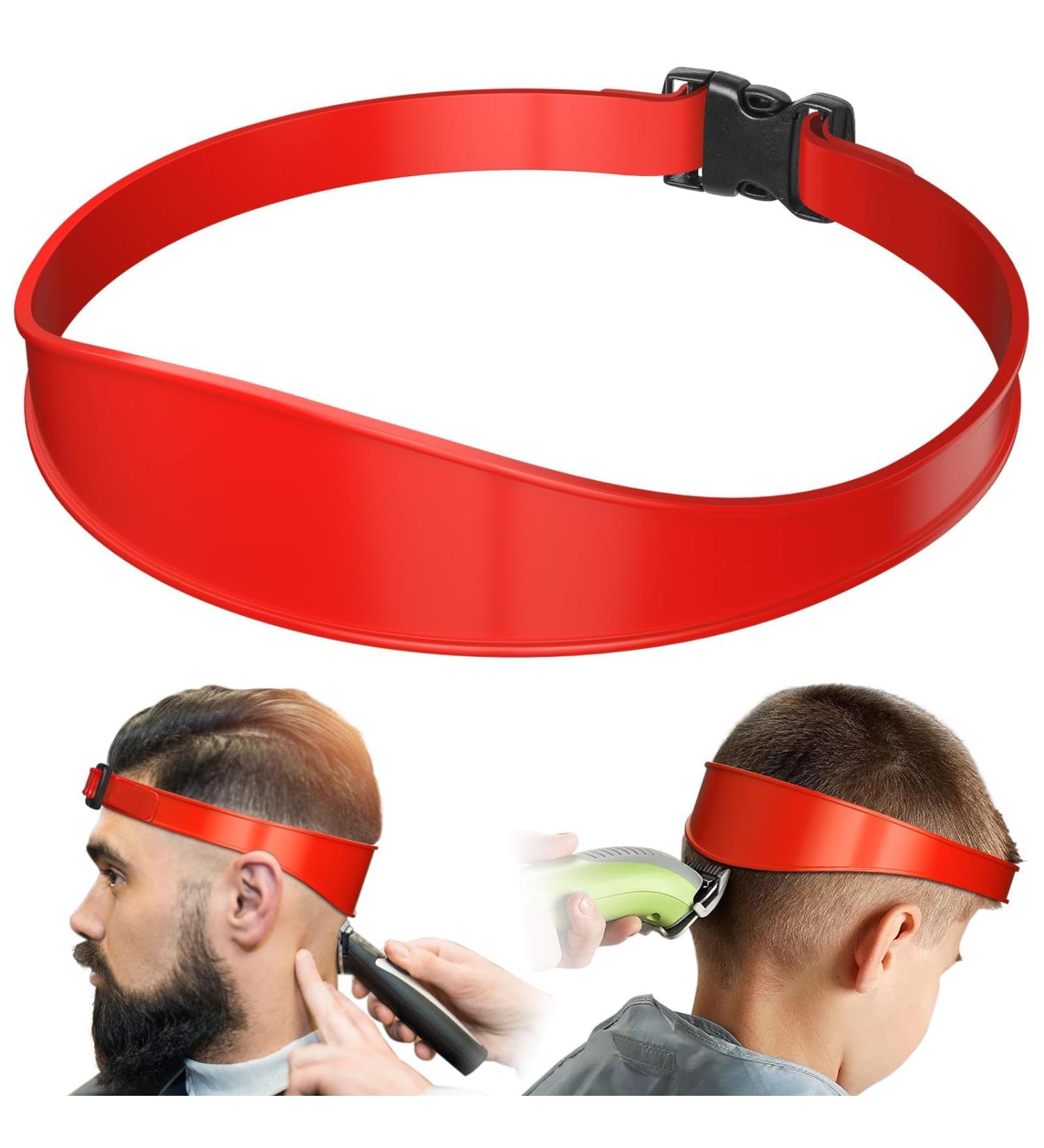 IrikDescia Adjustable Hair Cutting Edges | Professional Haircopy Tool for Even Haircuts | Portable & Easy to Use (Red) - Perfect for Straight Neck Hairline - Buy Online on GoSupps.com