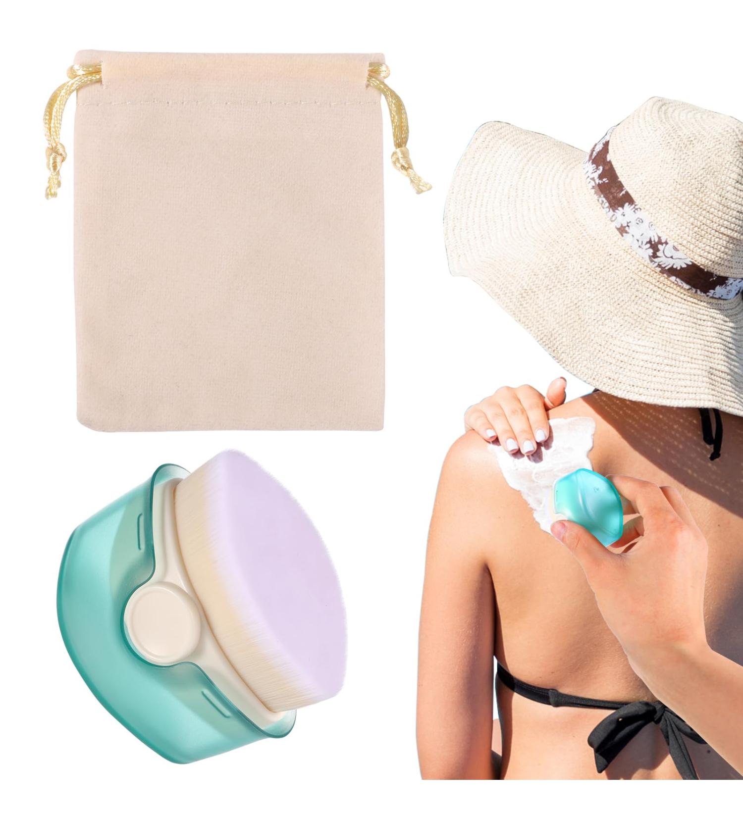 Sunscreen Applicator Brush for Kids | Portable Mini Sunblock Brush with Storage Bag - Buy Online on GoSupps.com