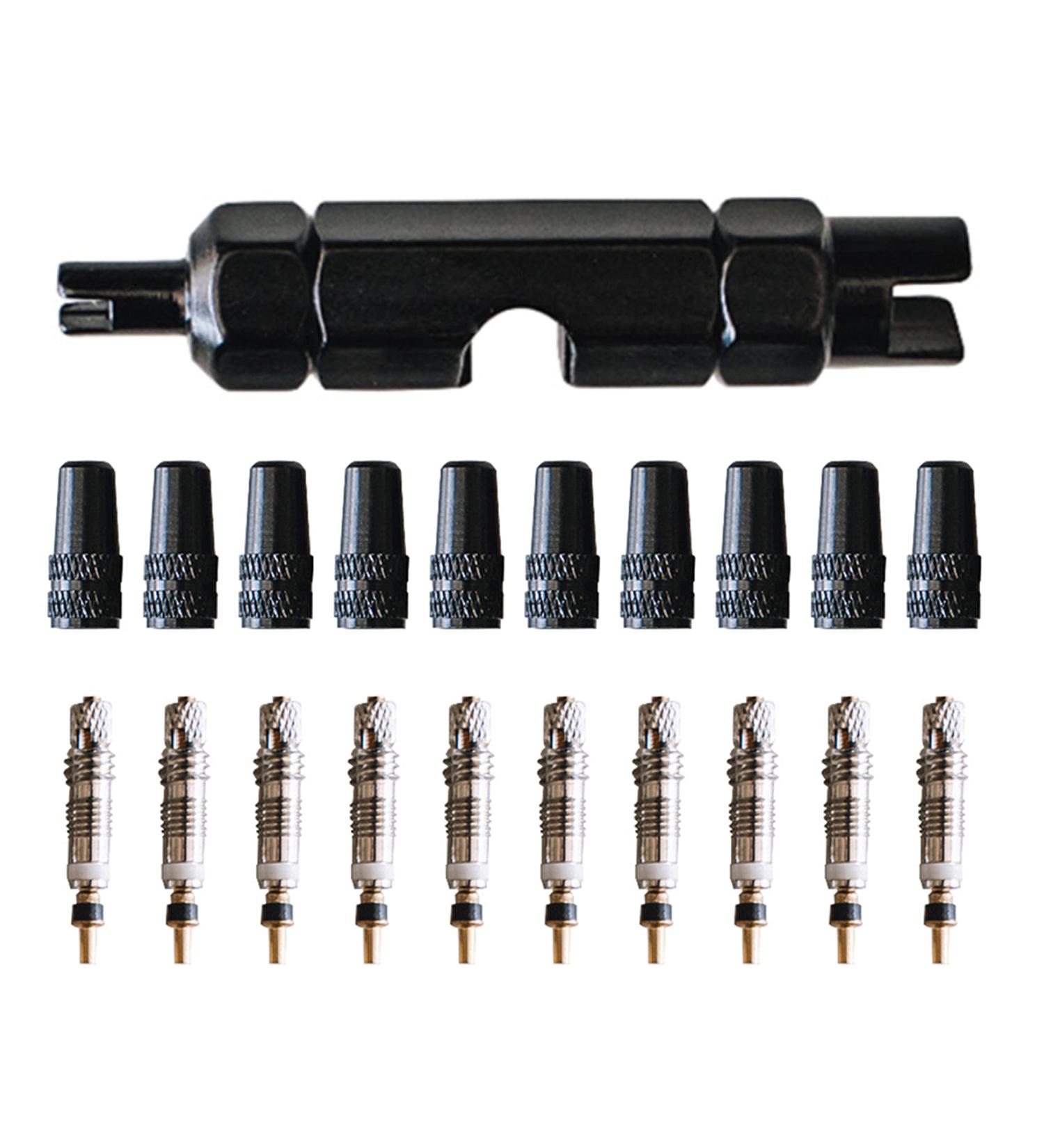 ELROANIES Presta Valve Core Bike Kit - Alloy Caps & Removal Tool for MTB/Road Bikes - Buy Online on GoSupps.com