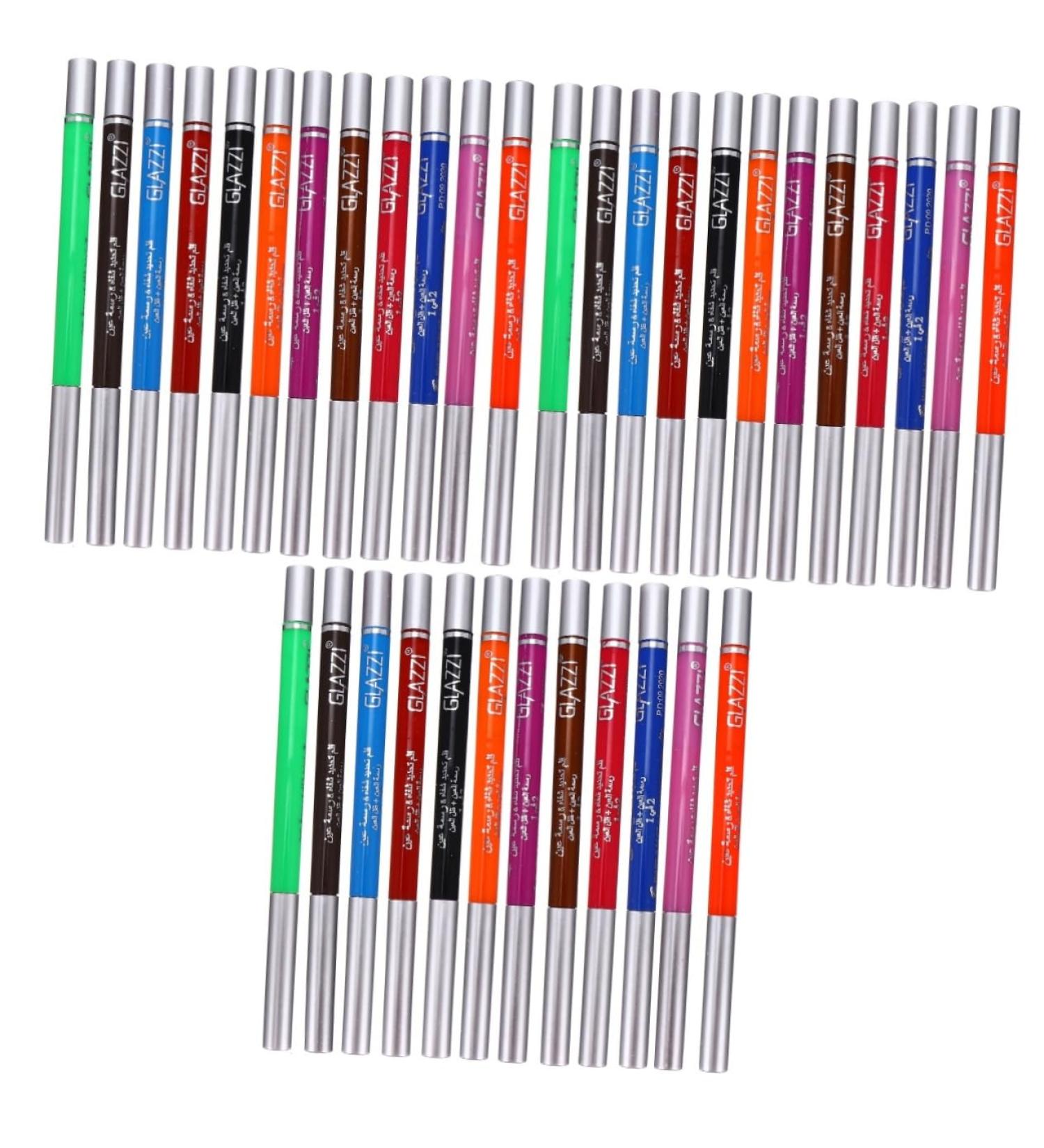 Healeved 36 Pcs 1 Set Shadow Set Eye Liner Sharpeners Colored Eyeliners Eyeliner Kit Colorful Paste 1 count (Pack of 1) Colorfulx3pcs - Buy Online on GoSupps.com