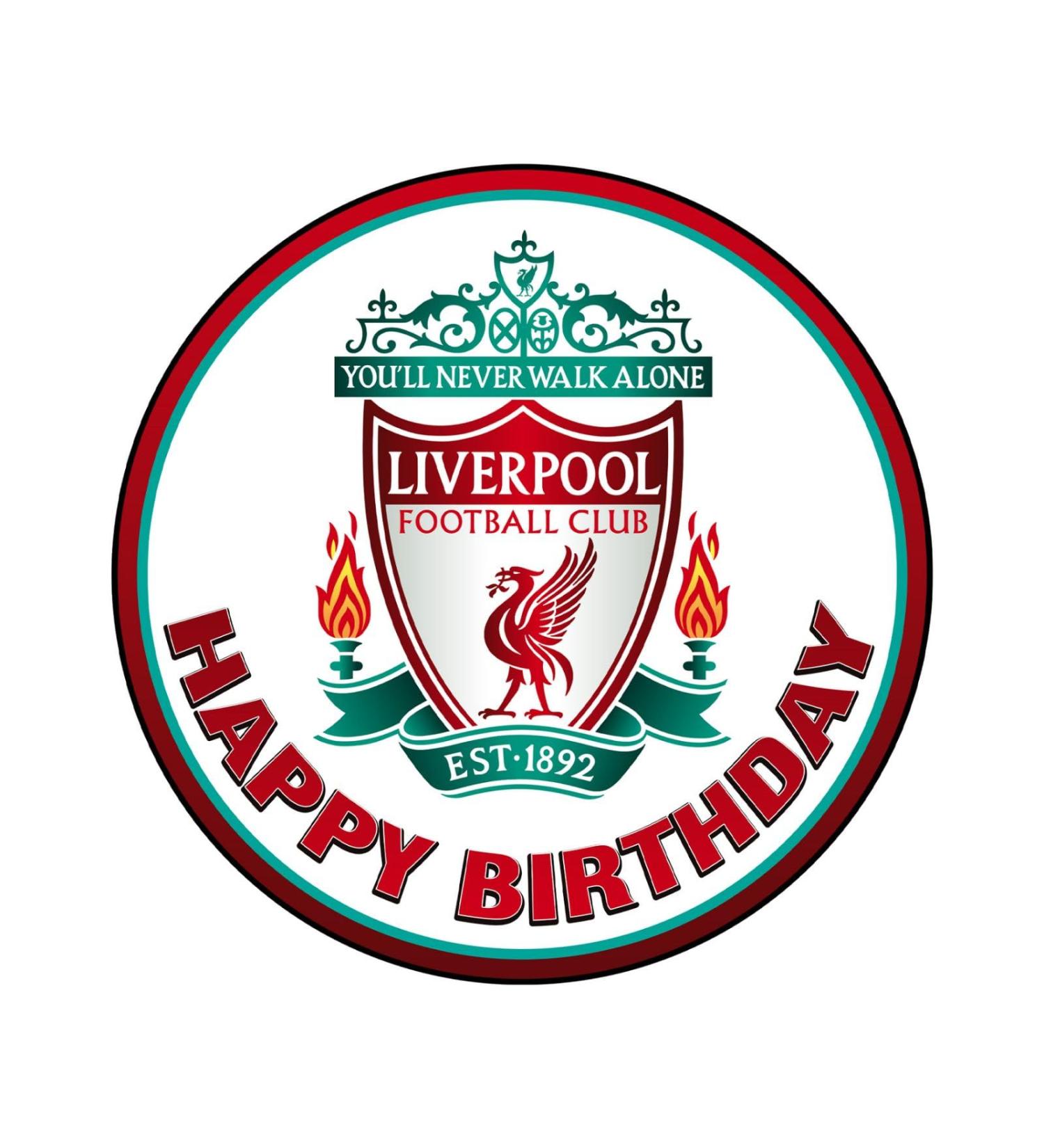 YummyArt Edible Cake Topper - edible cake decorations 20cm diameter edible cake toppers compatible with liverpool cake toppers and decorations edible football cake toppers edible - Buy Online on GoSupps.com
