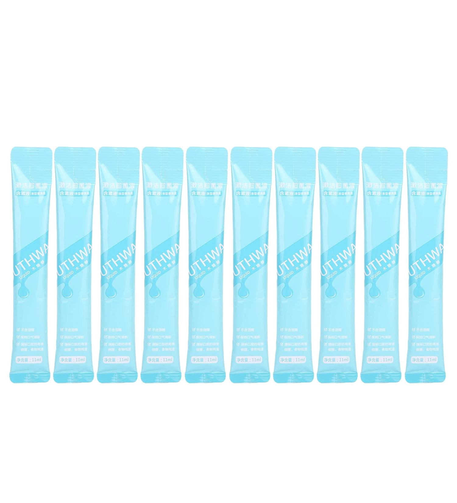 10 Pieces Disposable Mouthwash Strips - Refreshing Breath & Oral Dental Care - Buy Online on GoSupps.com