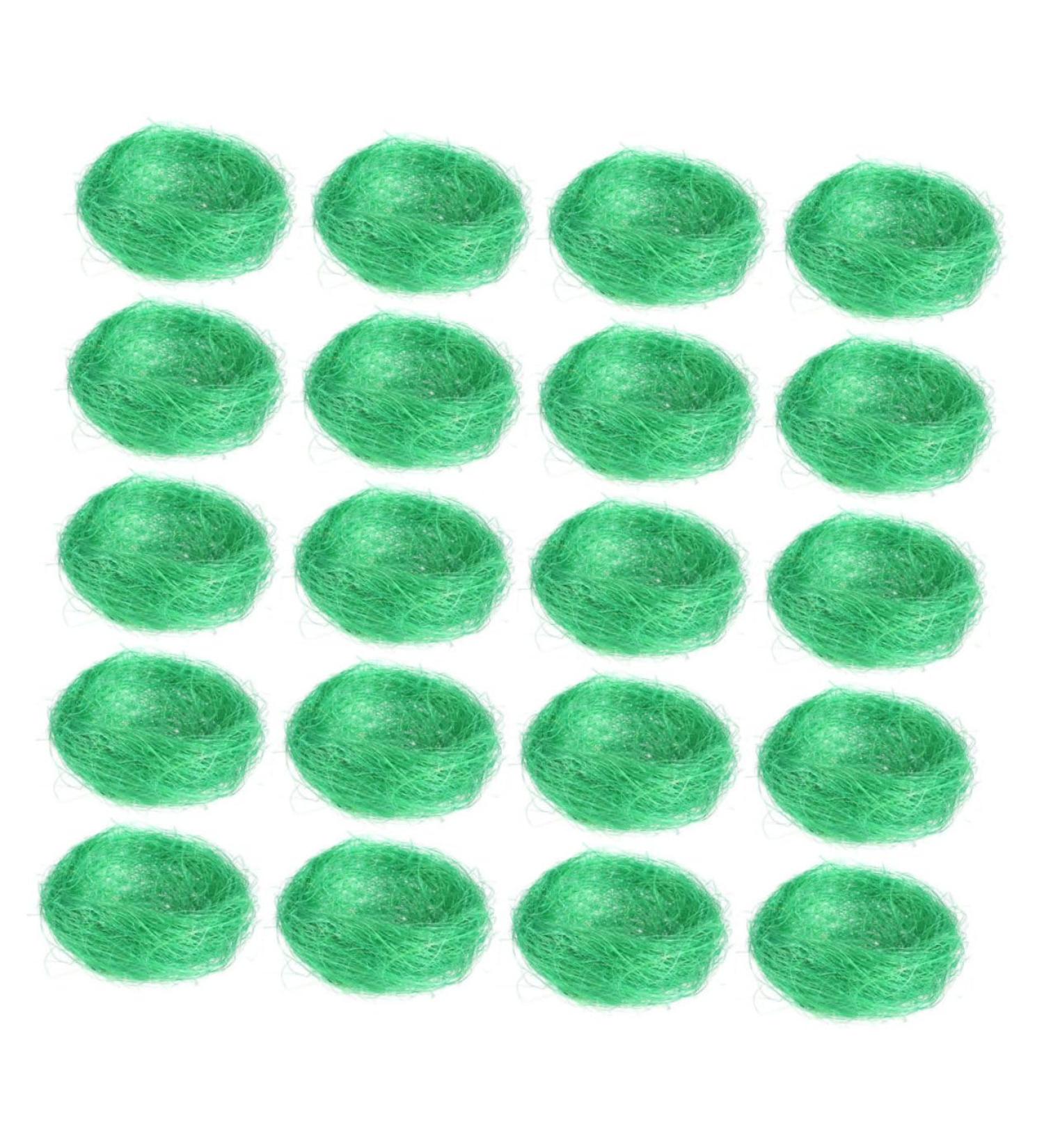 ToddMomy 20pcs Simulated Artificial Nests - Easter Party Decoration & Gift Ideas | Dark Green Twig Eggs 14x14cm - Buy Online on GoSupps.com