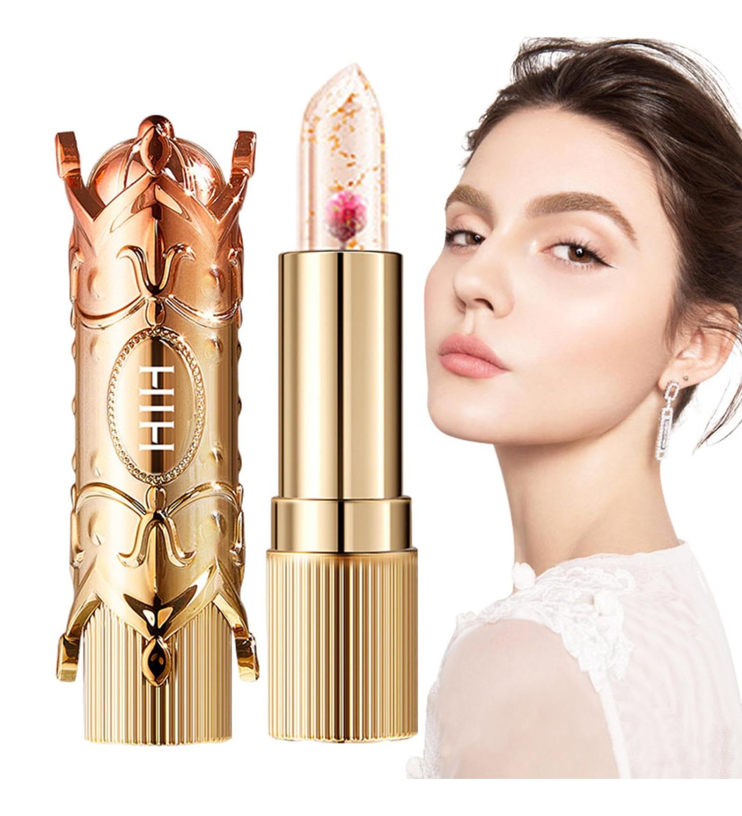  Linsition Colored lipstick with flower jelly - Nourishing lip balm with temperature and color change - Lip balm for dried flowers - Temperature changing - Buy Online on GoSupps.com