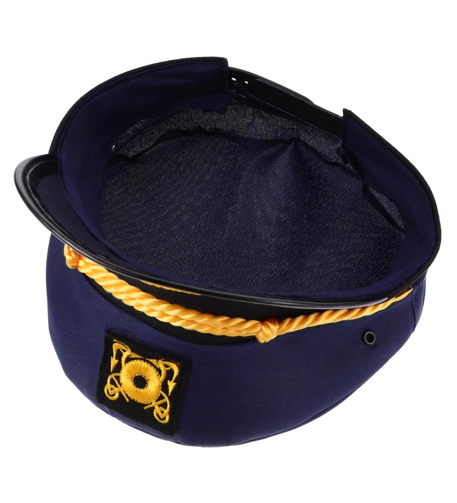 LIFKOME Navy Cap Captain Hat for Decor Captain Hats Admiral Hat Captain Cap Costume Party Captain Hat Yacht Costume Party Hat Navy Costume Accessory Marine Cosplay Hats Polyester - Buy Online on GoSupps.com