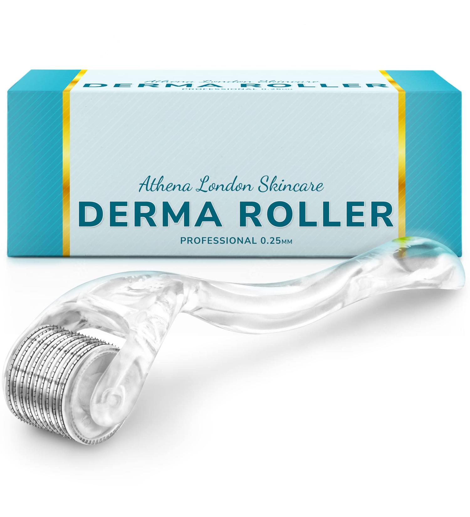 Titanium Dermaroller 540 (0.25mm) for Skin Care | Ergonomic Design & Face Shield | Athena London Skincare - International Shipping Available - Buy Online on GoSupps.com