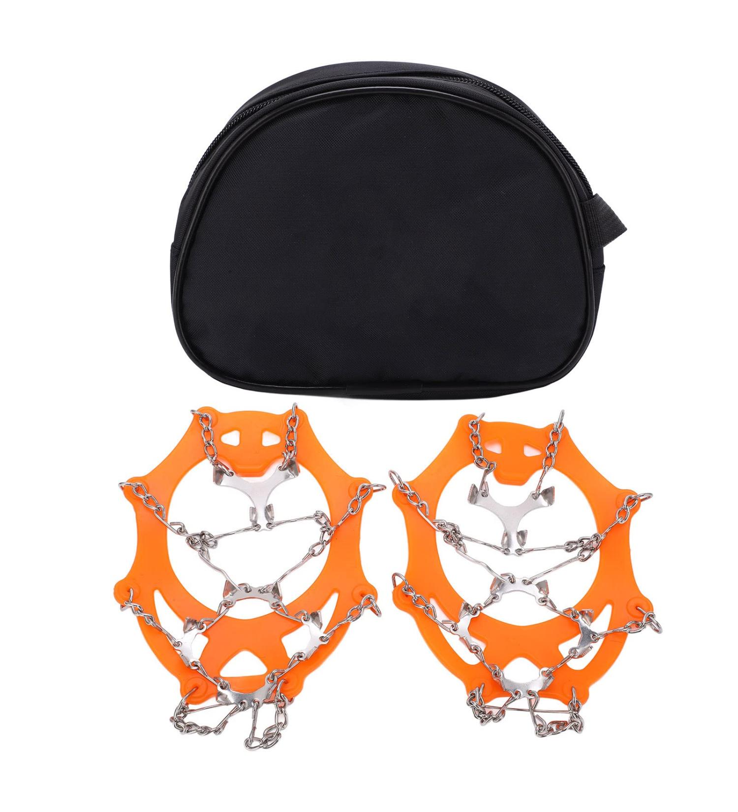 OKAT Outdoor Snowshoe Crampons - 12 Tooth Stainless Steel Non-Slip & Flexible for Outdoor Skiing | Size L - Buy Online on GoSupps.com