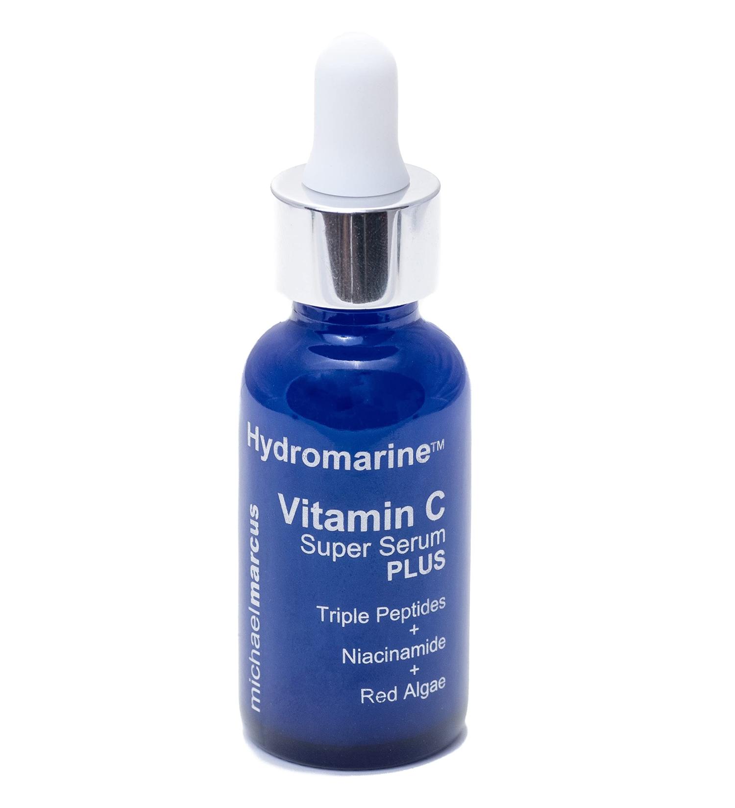Michael Marcus Hydromarine Vitamin C Face Serum - Anti-Aging Dark Spot Reduction & Skin Brightening with Hyaluronic Acid & Peptides - 30ml - Buy Online on GoSupps.com