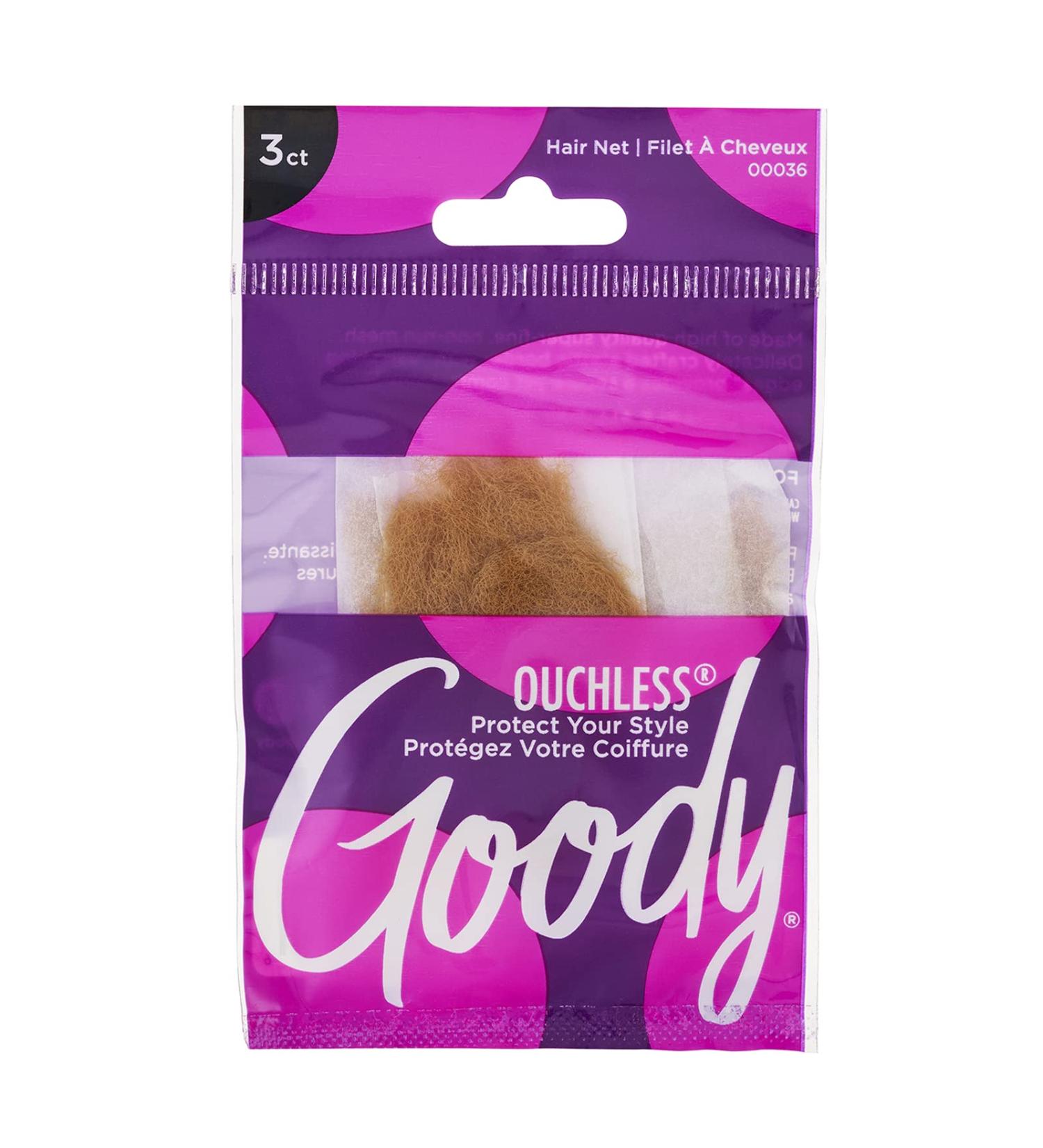 GOODY Light Brown Hair Net 3 Count Pack - Long Lasting Hold for Every Hair Type - Buy Online on GoSupps.com