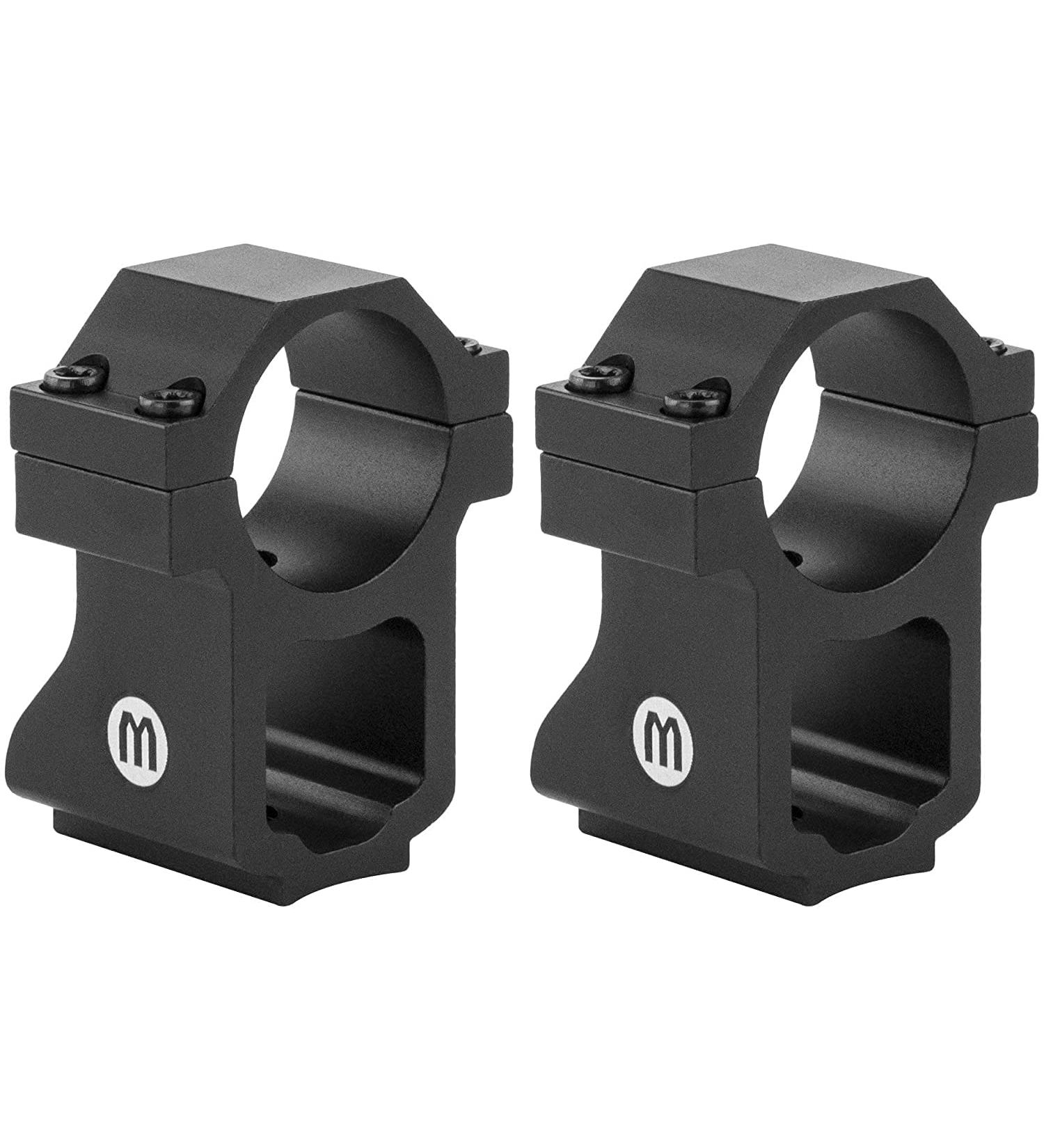 Monstrum Ruger 10/22 Rifle Scope Rings with See-Through Base 1 inch diameter